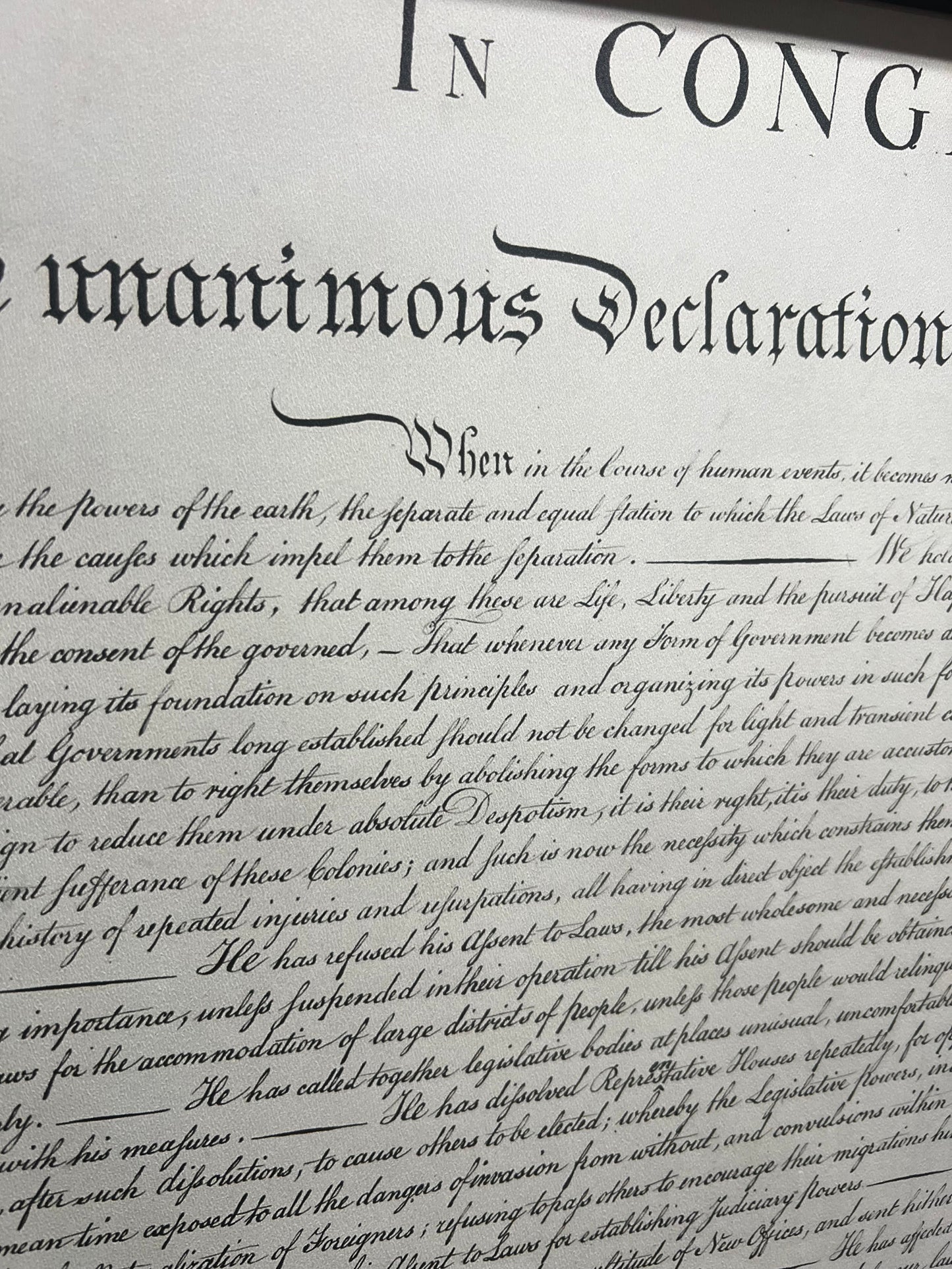 Framed Art, 20x24, DECLARATION ON INDEPENDENCE