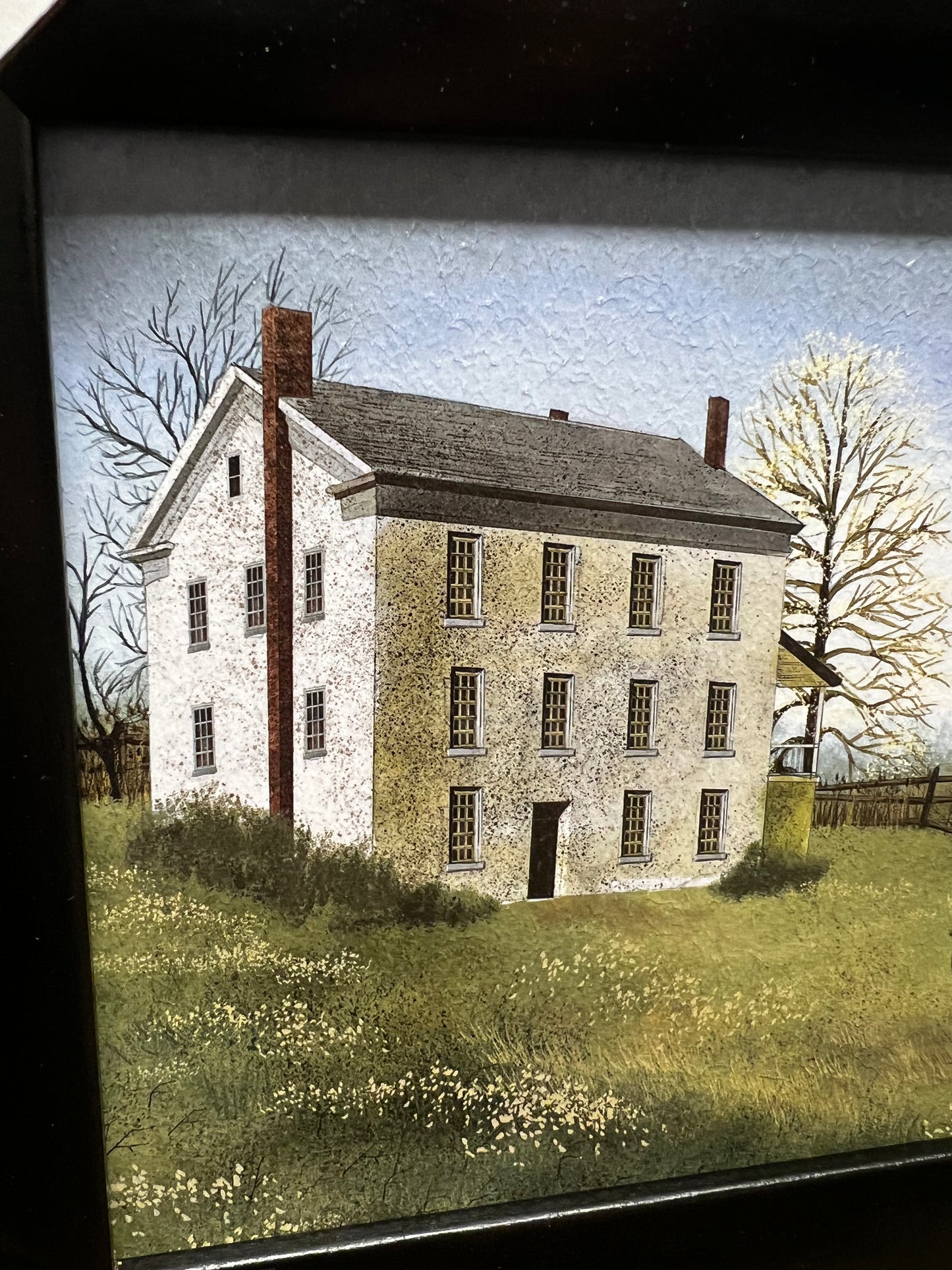 Framed Art, 6x9, HOUSE & SHEEP