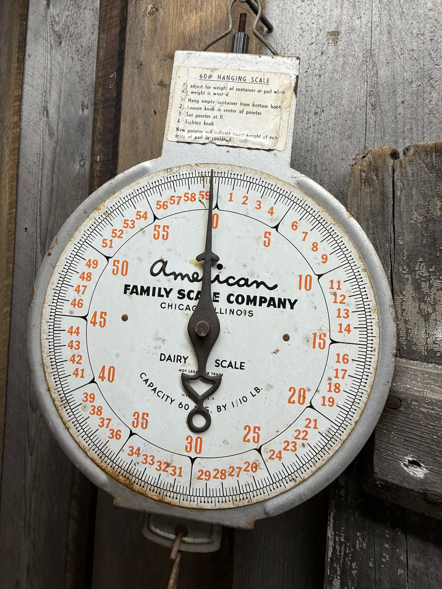 DAIRY SCALE, AMERICAN FAMILY, Vintage