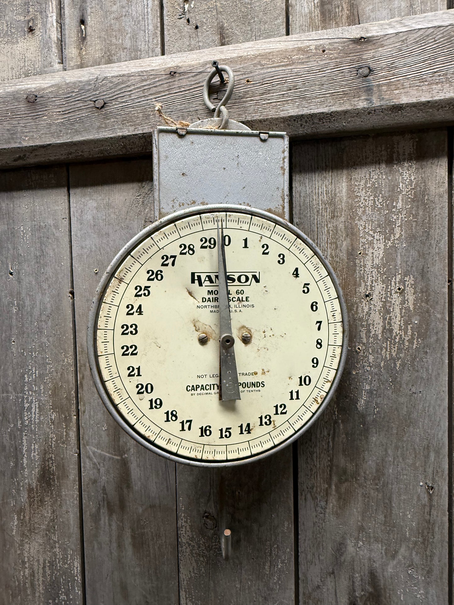 DAIRY SCALE, HANSON, Vintage