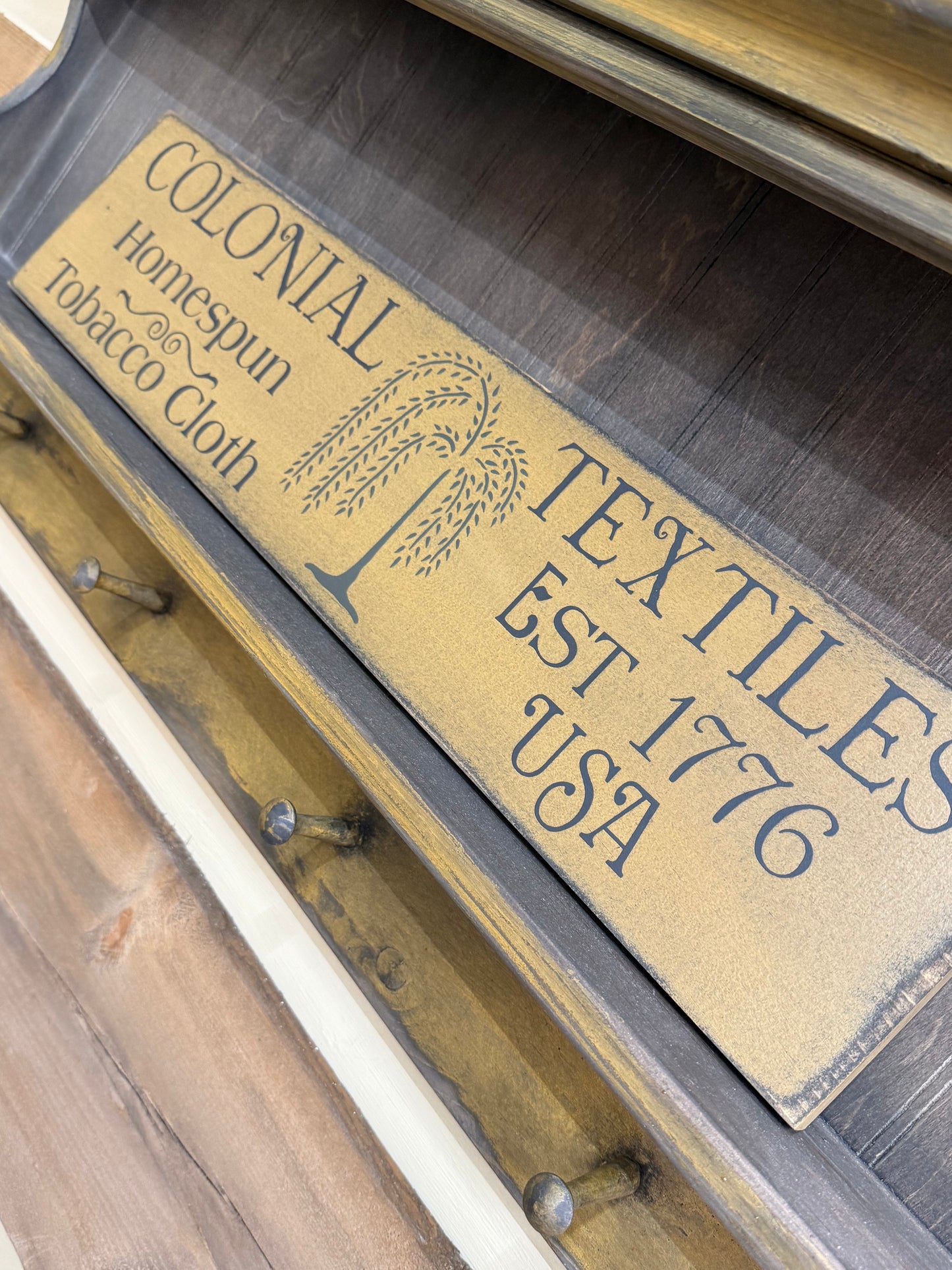 Sign, 6x24, COLONIAL TEXTILES