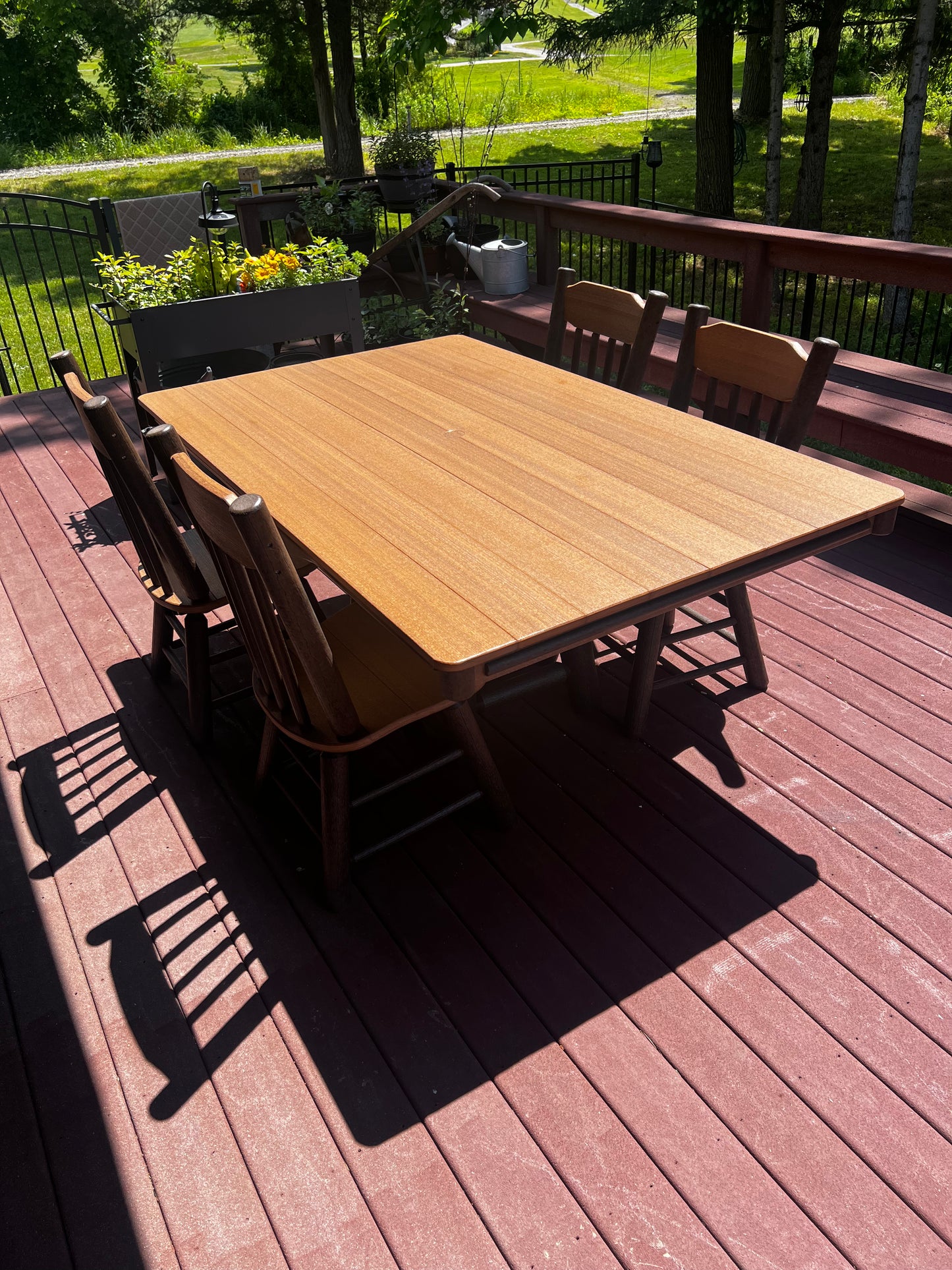 Poly-Log Rustic Hickory Furniture, 30" DINING TABLE