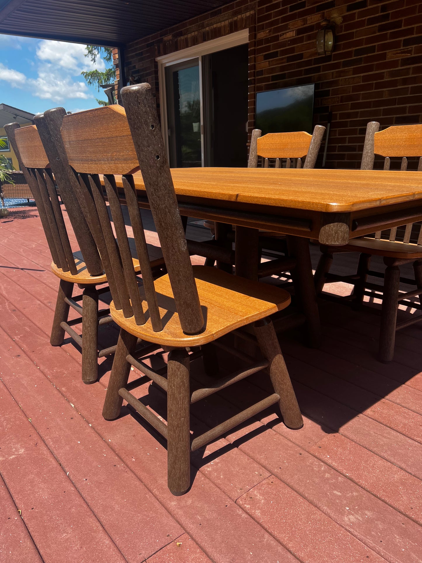 Poly-Log Rustic Hickory Furniture, CHAIR, BARSTOOLS, BENCHES
