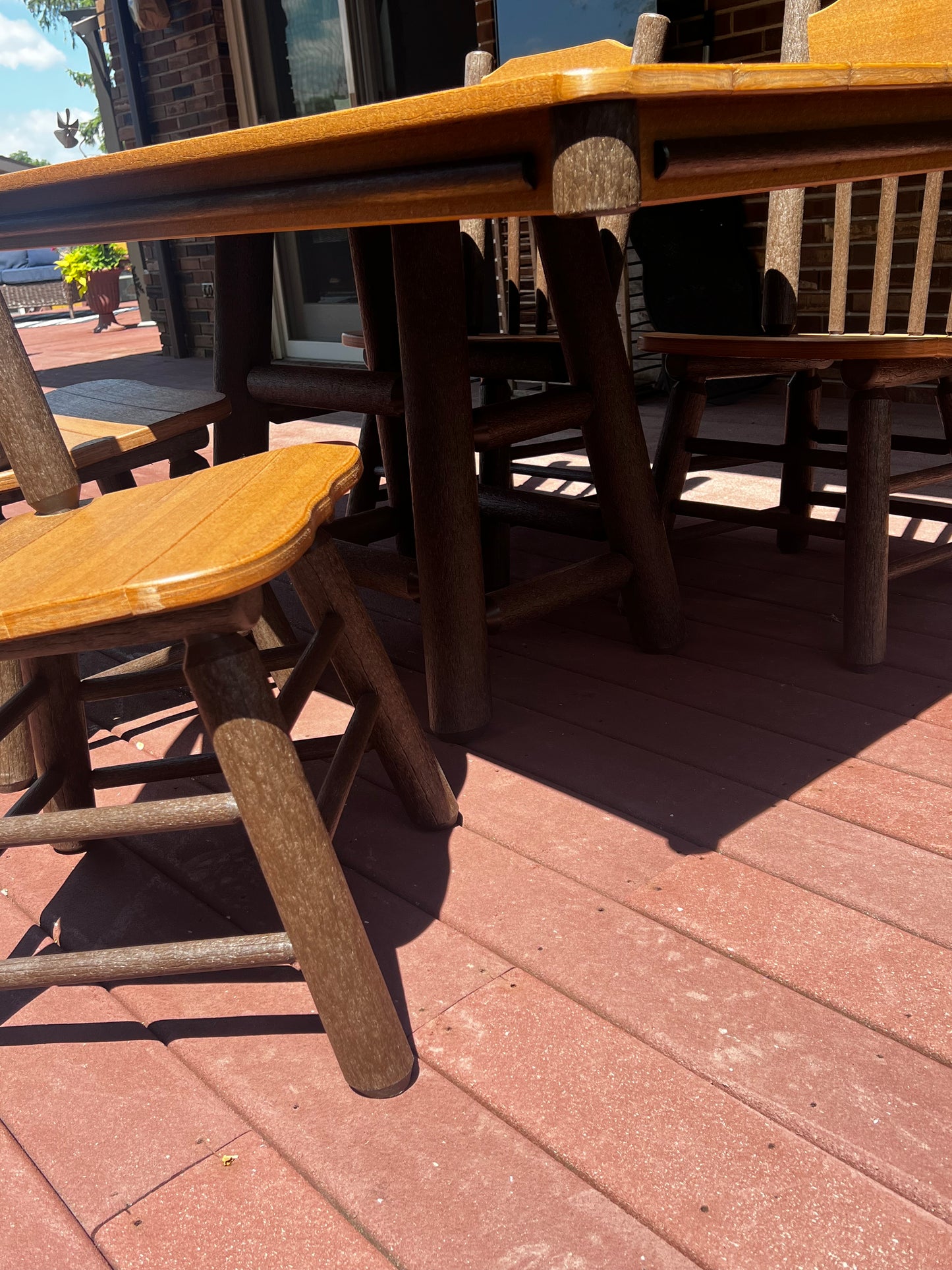 Poly-Log Rustic Hickory Furniture, CHAIR, BARSTOOLS, BENCHES