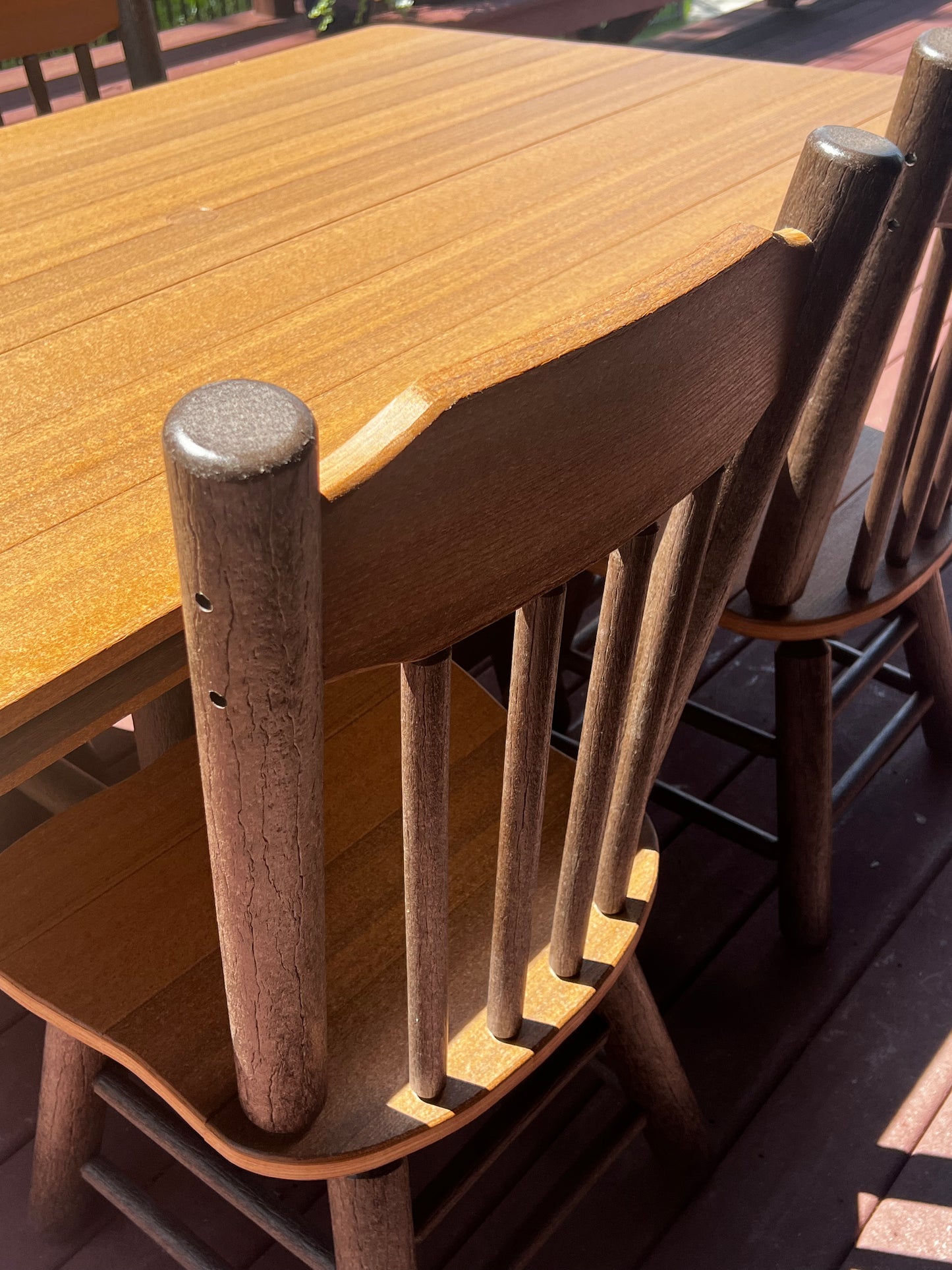 Poly-Log Rustic Hickory Furniture, 30" DINING TABLE