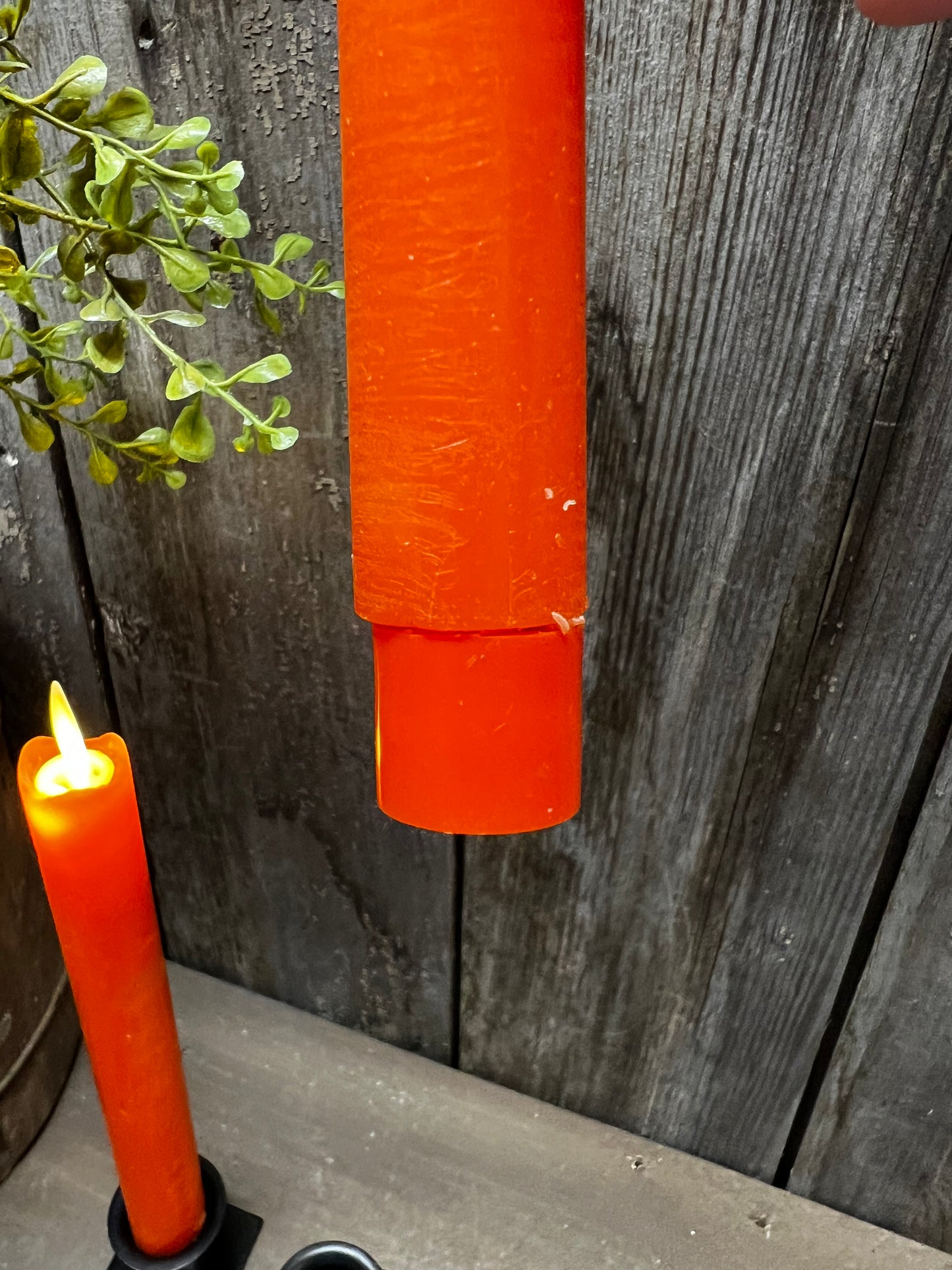 Candles, Set/2, Moving Flame, Timer, ORANGE
