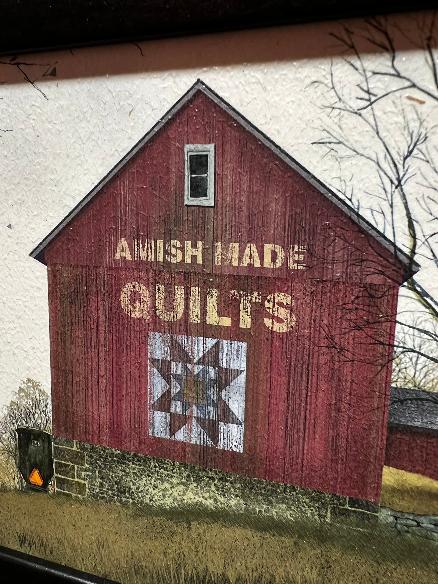 Framed Art, 8x10, QUILT BARN