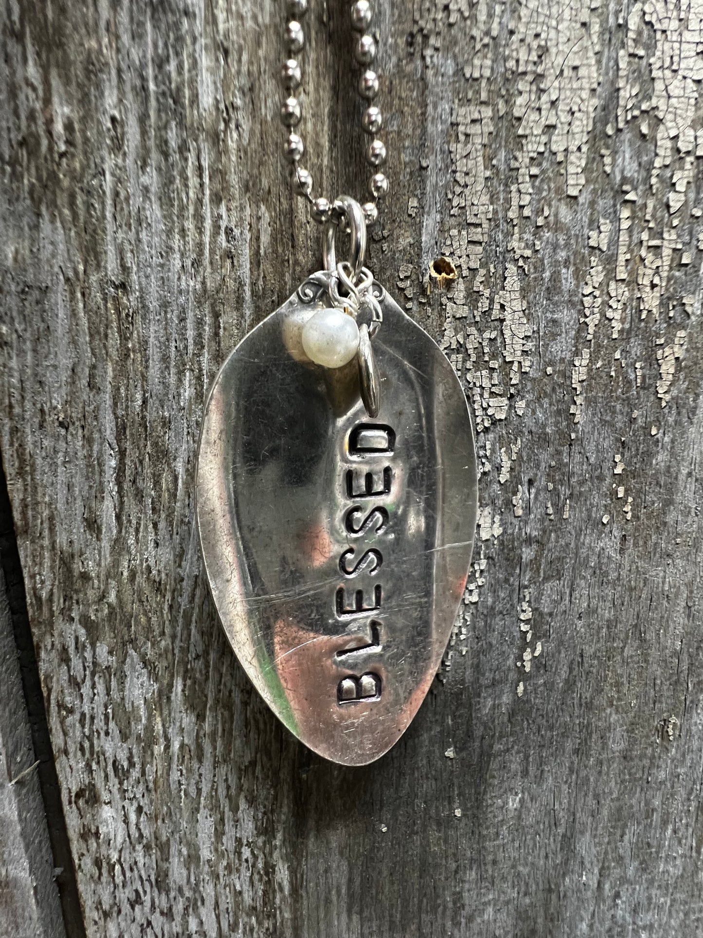 Necklace, Ball Chain W/Charms, BLESSED