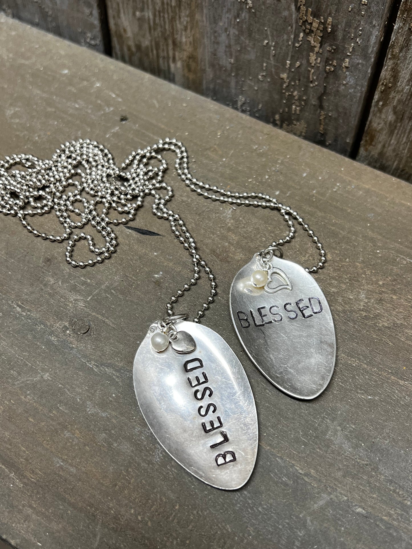Necklace, Ball Chain W/Charms, BLESSED