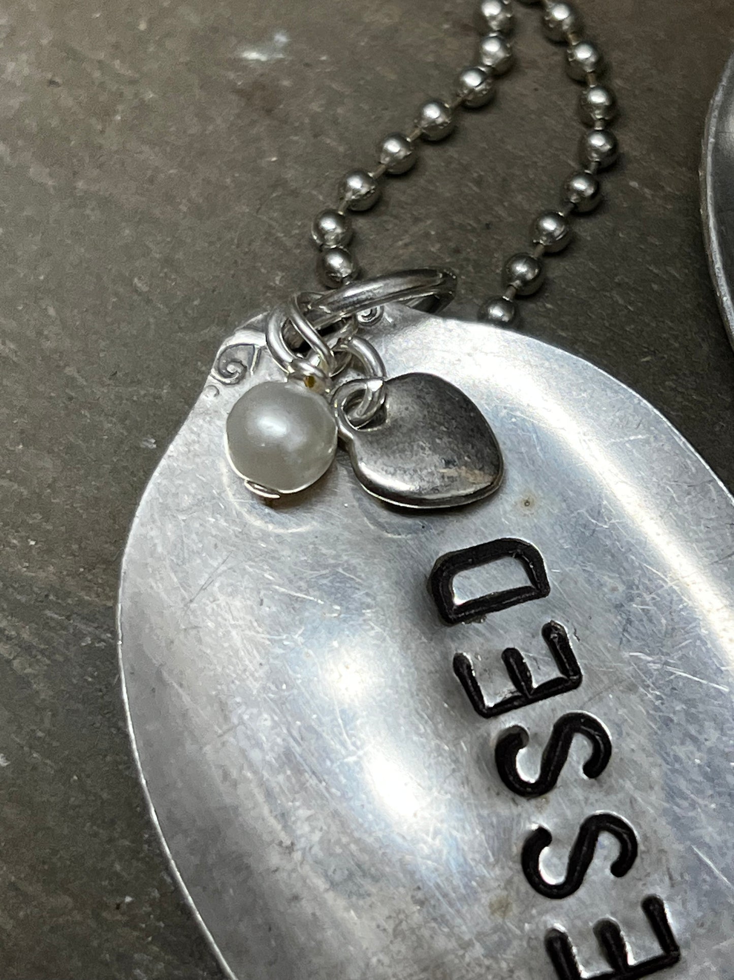 Necklace, Ball Chain W/Charms, BLESSED