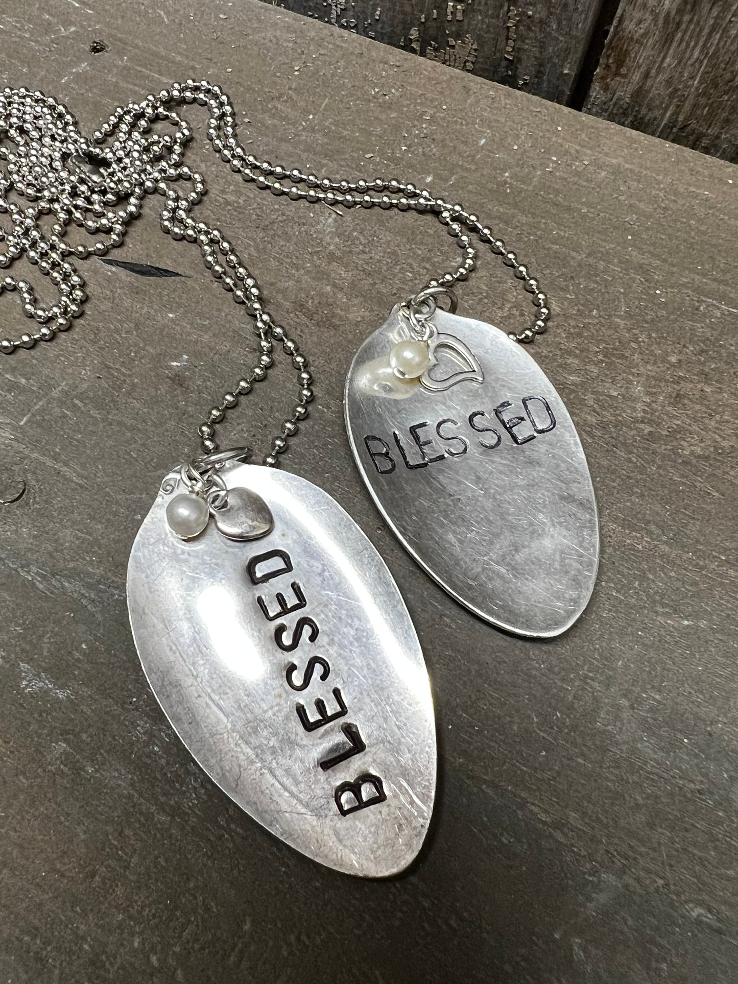 Necklace, Ball Chain W/Charms, BLESSED