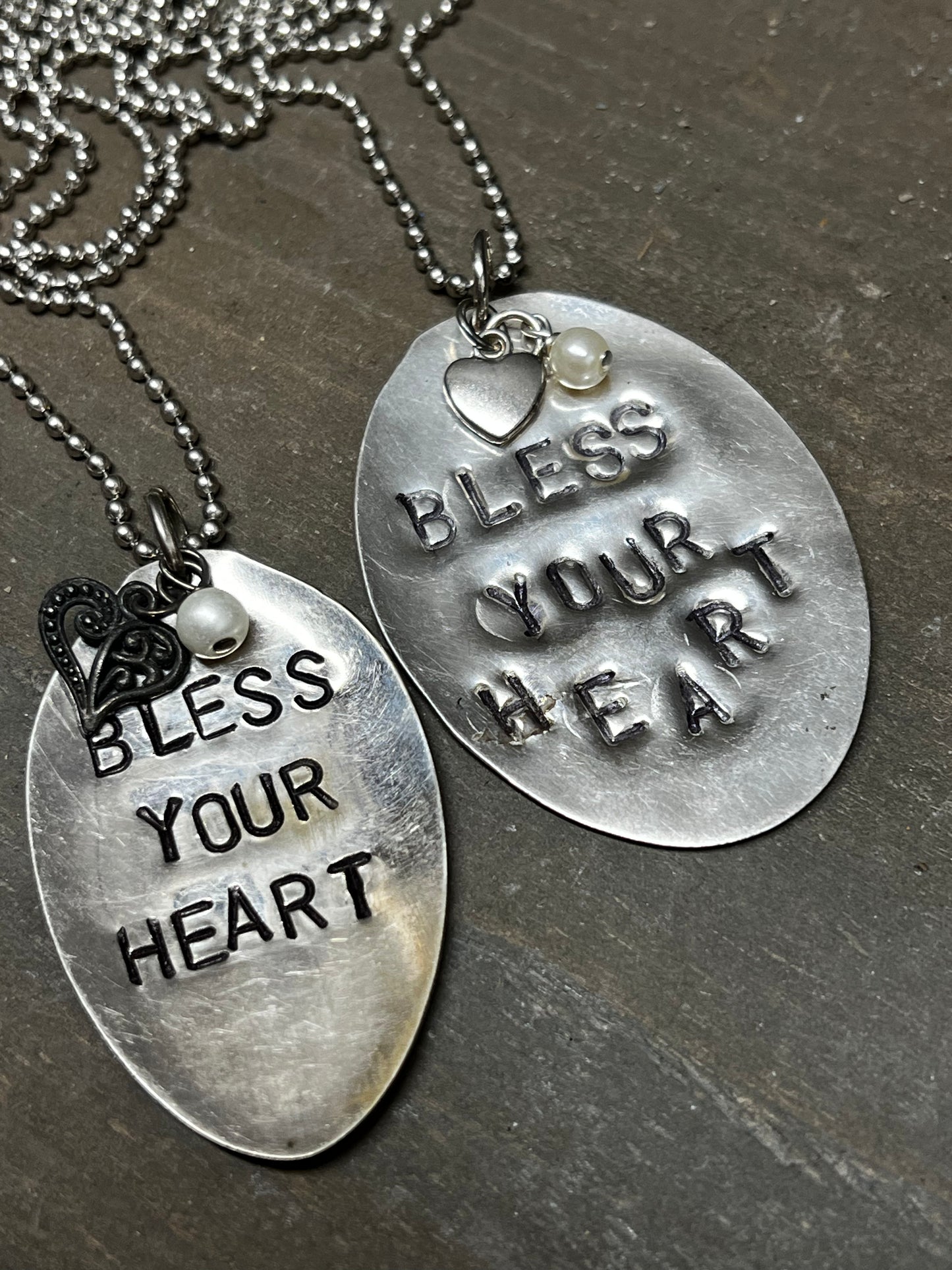 Necklace, Ball Chain W/Charms, BLESS YOUR HEART