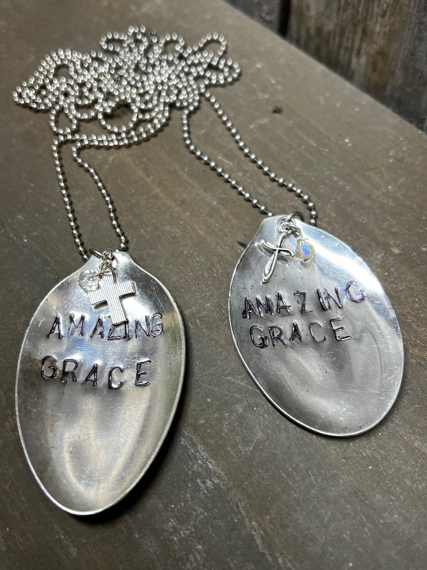 Necklace, Ball Chain W/Charms, AMAZING GRACE