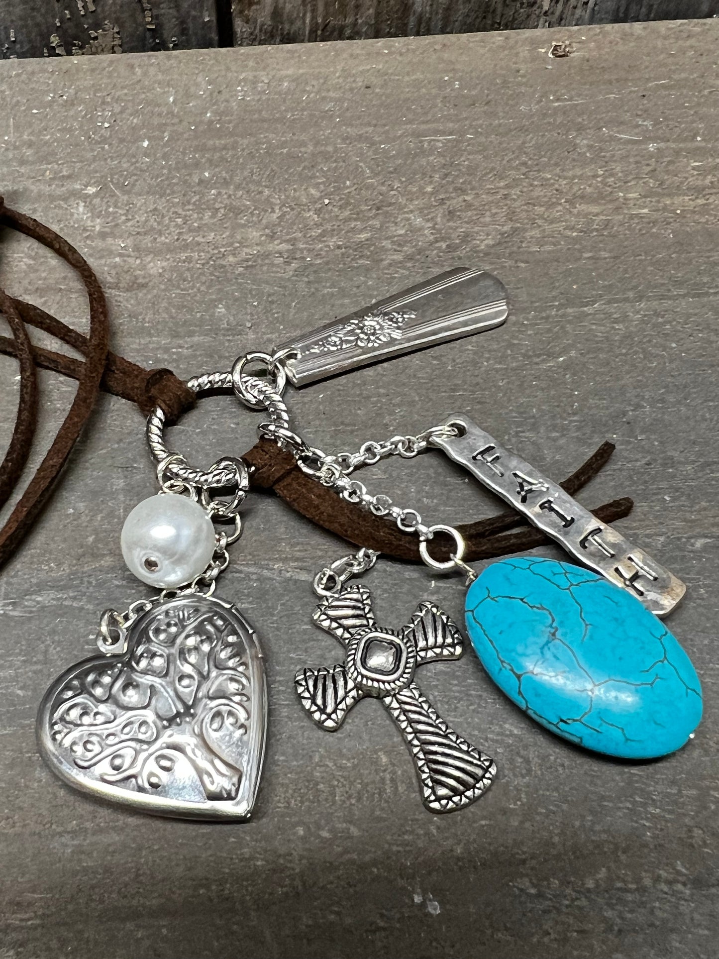 Necklace, Suede Cord, Assorted Styles, MaKenzie, TURQUOISE