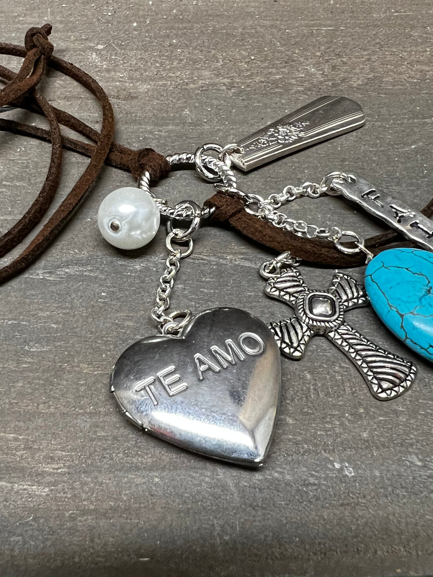 Necklace, Suede Cord, Assorted Styles, MaKenzie, TURQUOISE