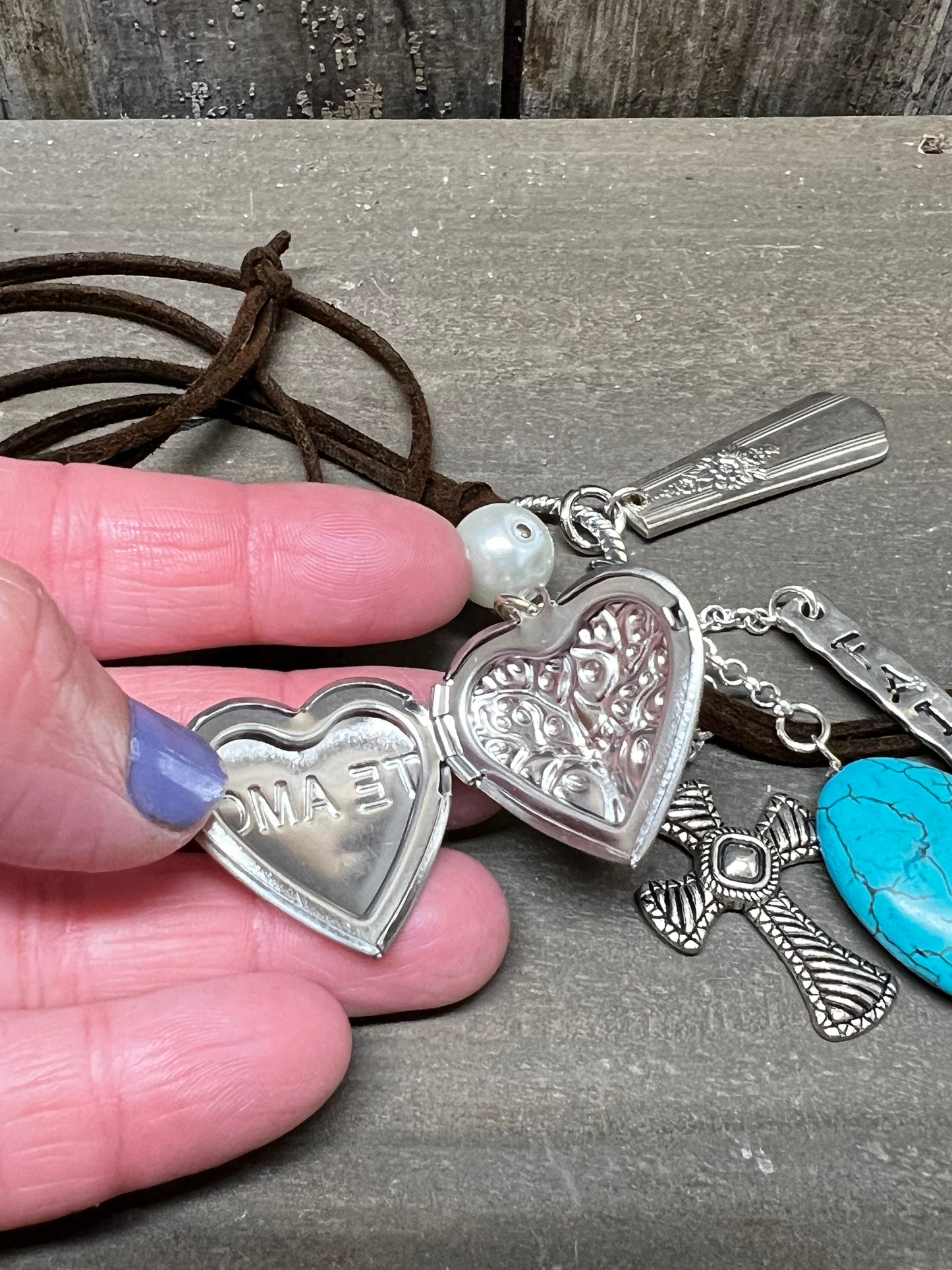 Necklace, Suede Cord, Assorted Styles, MaKenzie, TURQUOISE