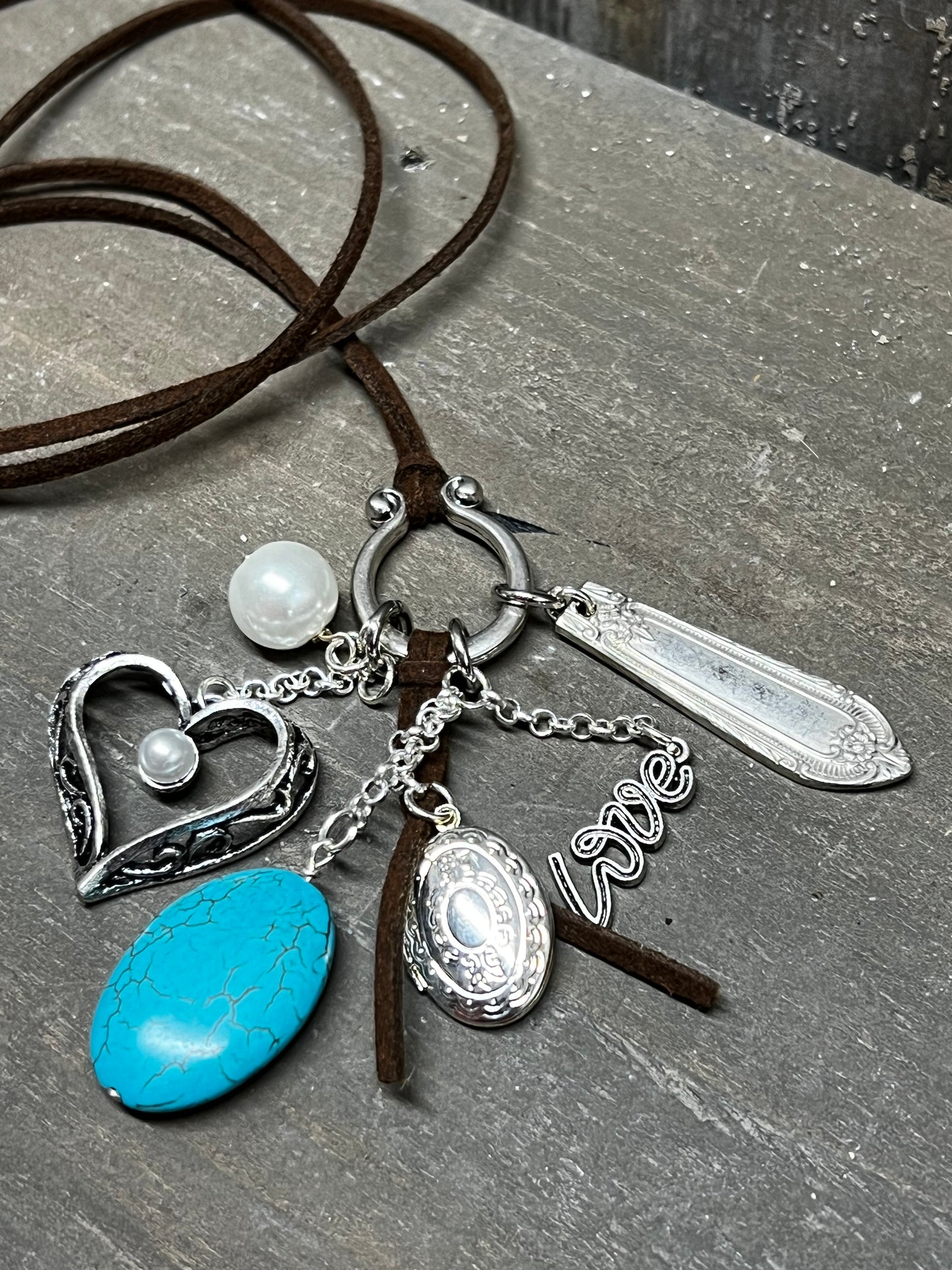 Necklace, Suede Cord, Assorted Styles, MaKenzie, TURQUOISE