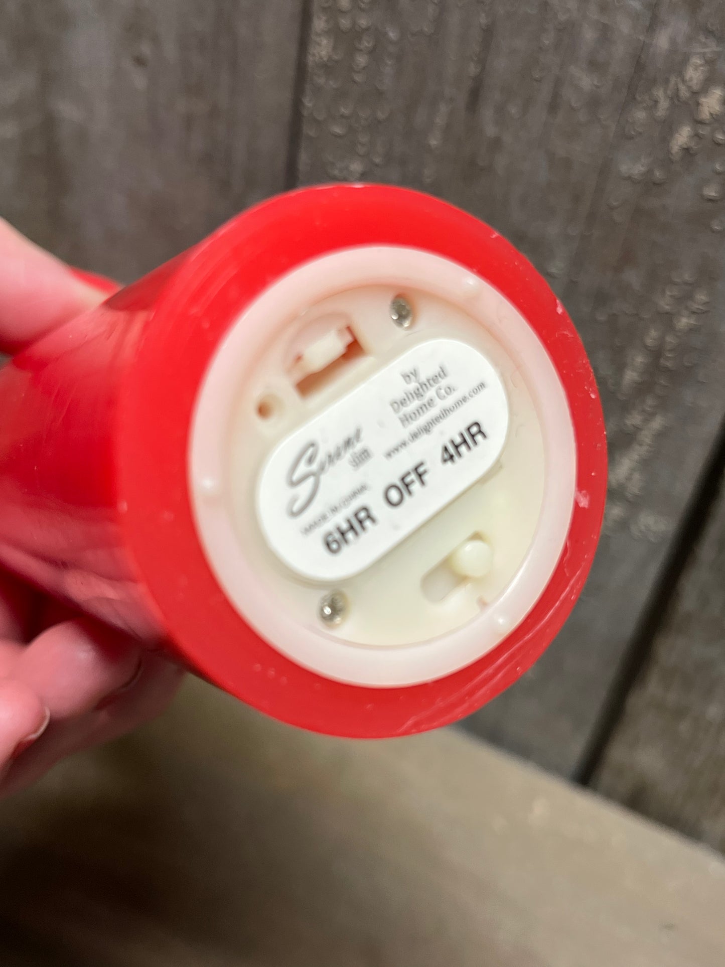 Slim Pillar, Serene, 2x8 Timer, RED