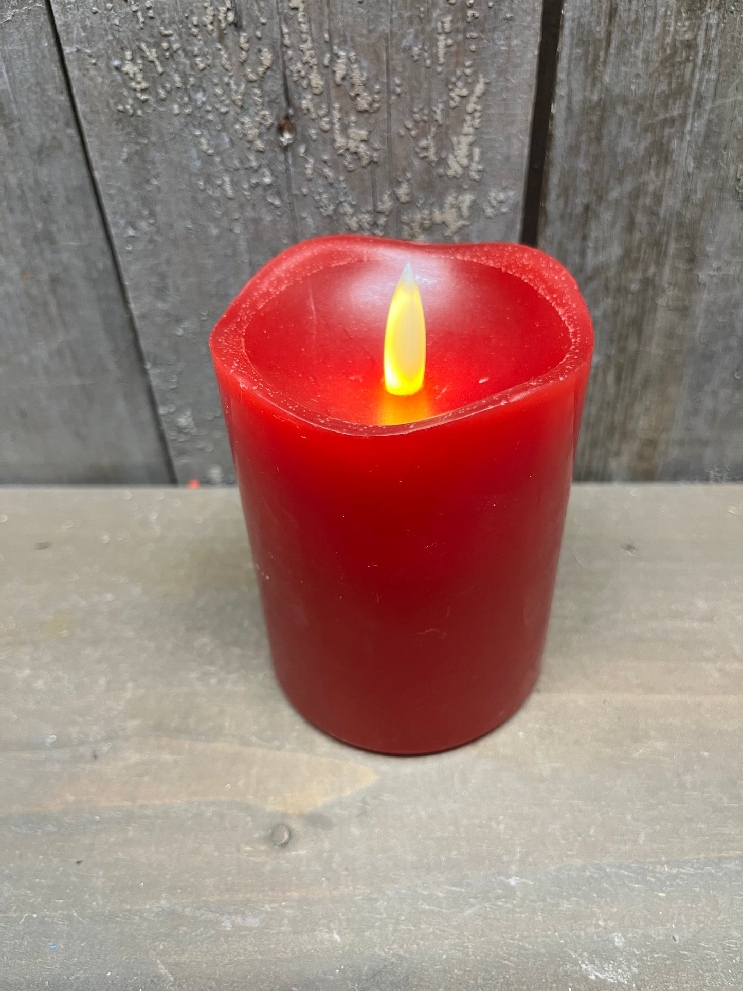 Pillar Candle, Serene, 3x4, RED