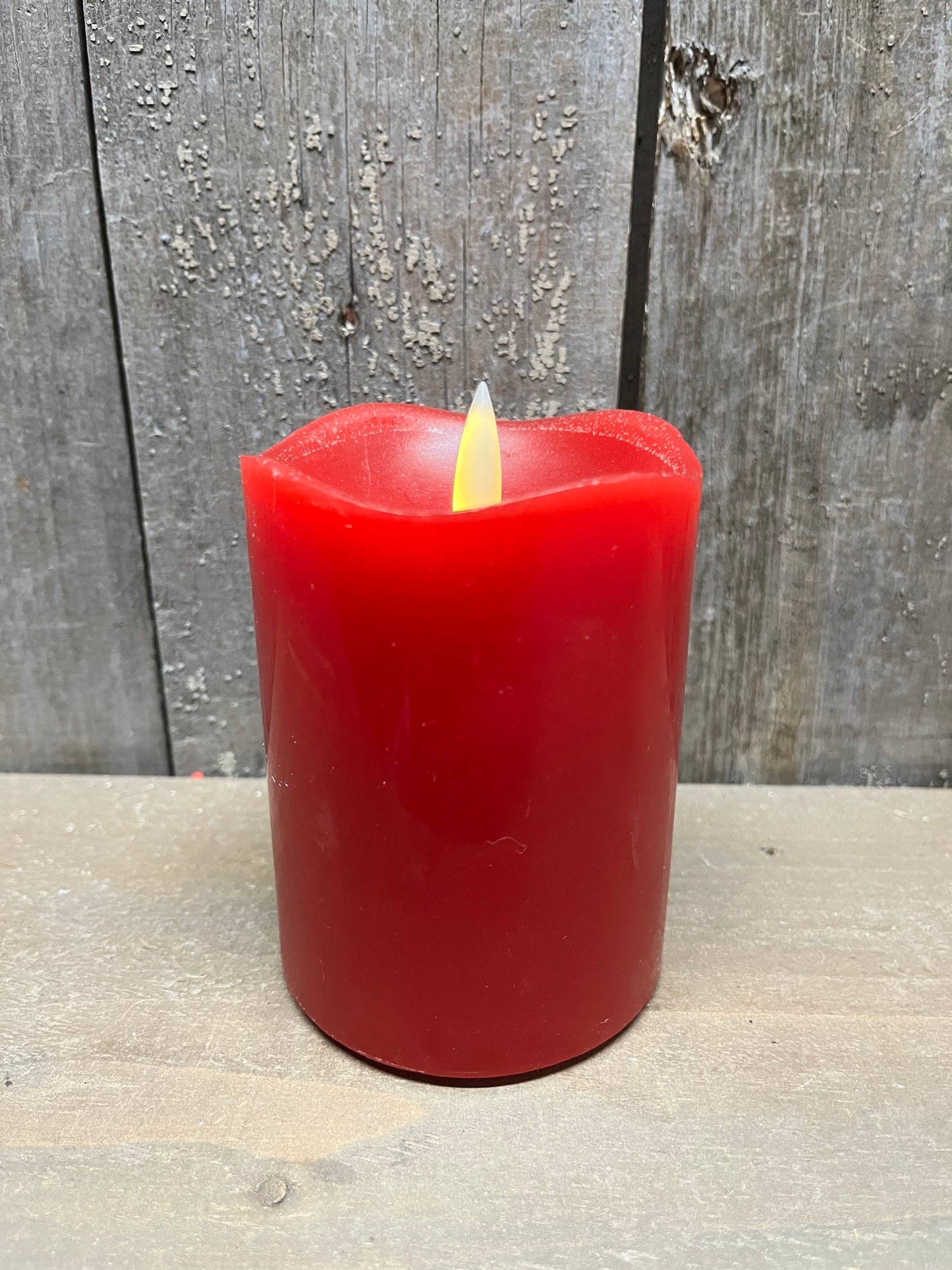 Pillar Candle, Serene, 3x4, RED