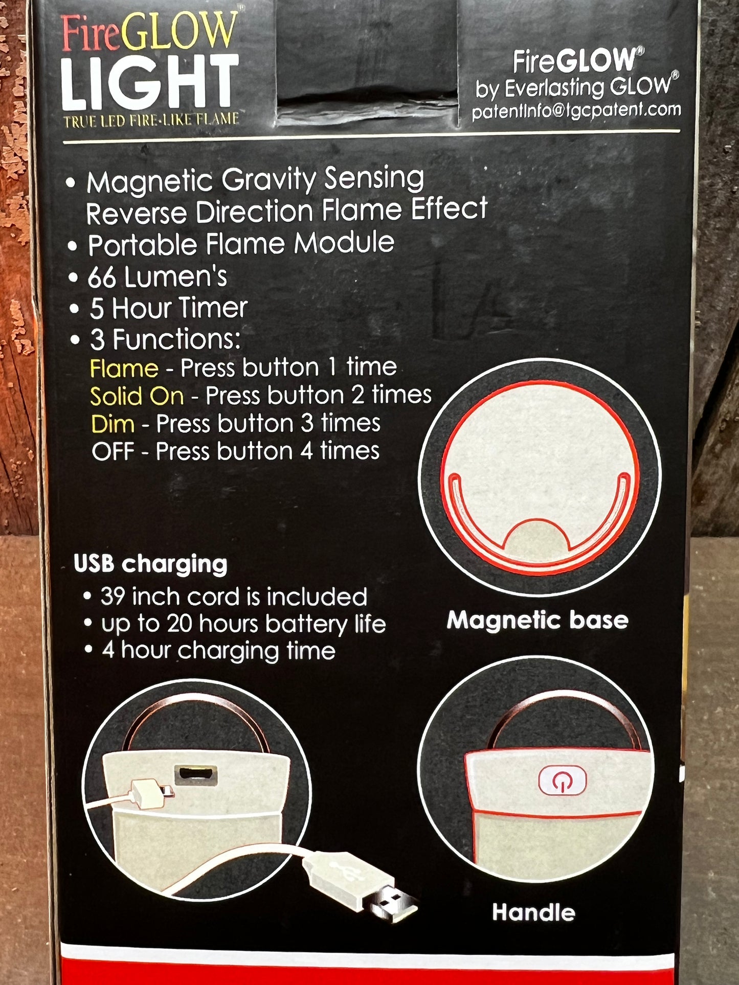 Flame Lantern, LED, FIREGLOW MULTI FUNCTION