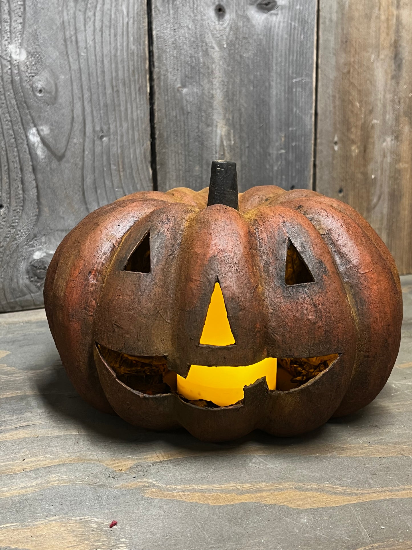 Pumpkin, Paper Mache, SMILIN' SAM