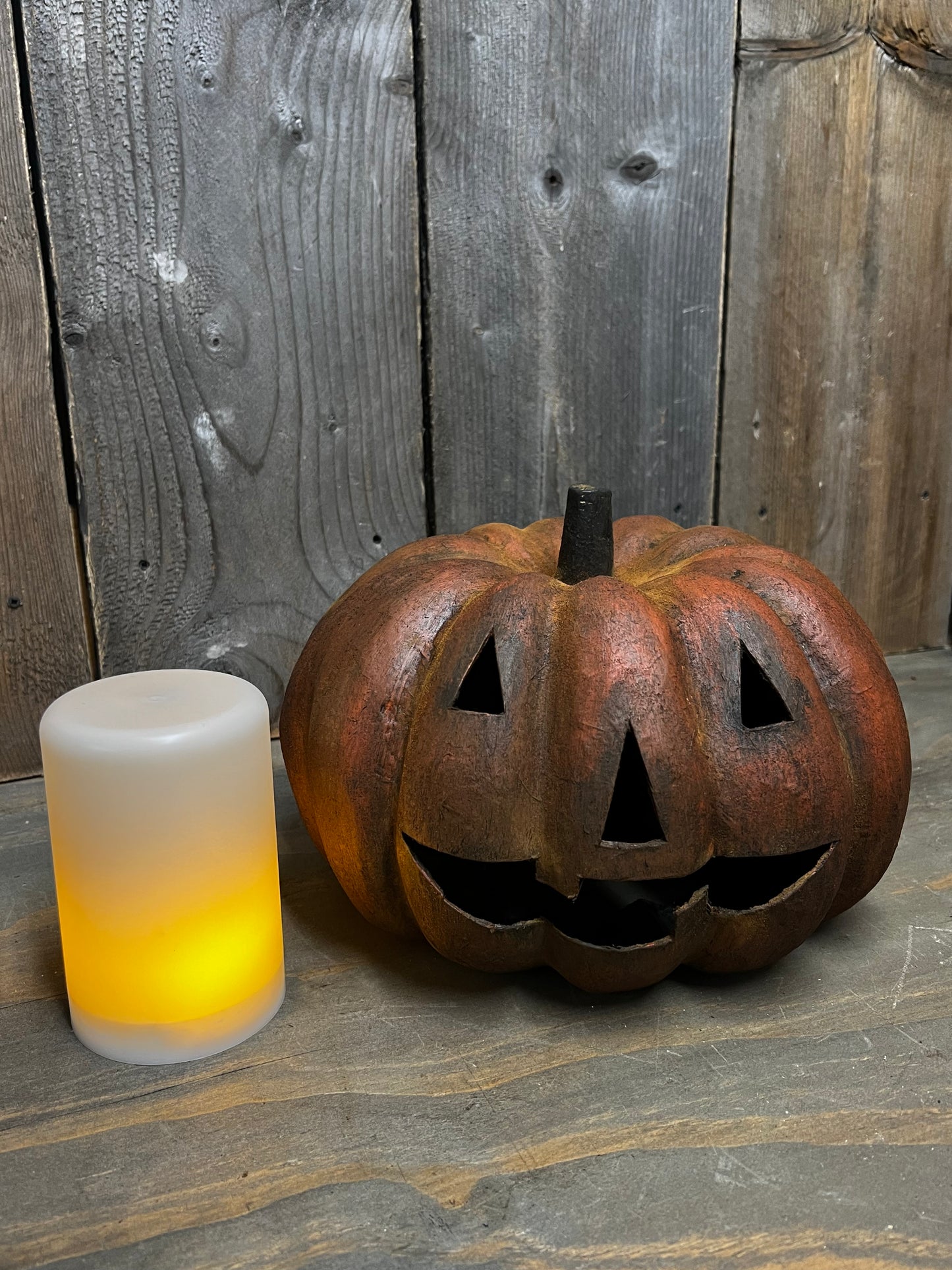 Pumpkin, Paper Mache, SMILIN' SAM
