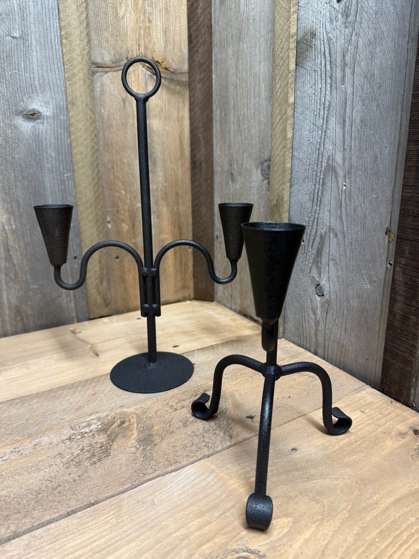 CANDLE HOLDERS, 2 Styles, Touched Up