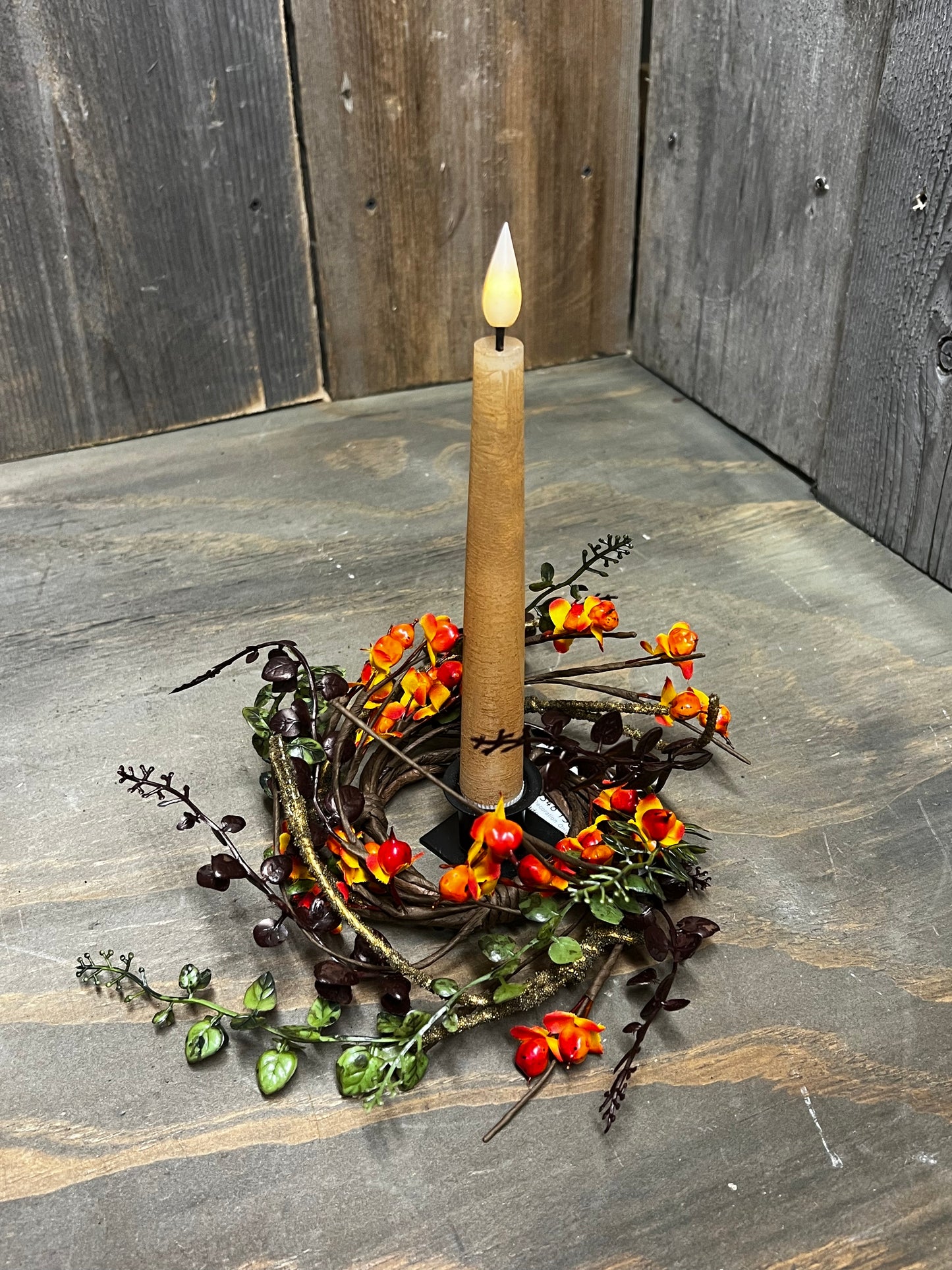 Candle Ring, Small, 2.5", RUSTIC BITTERSWEET