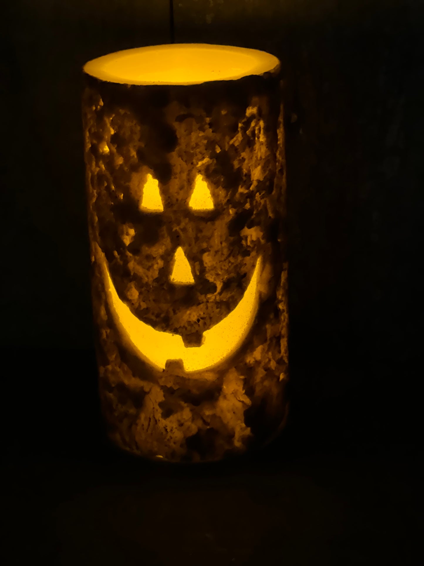 Candle, LED 6" Pillar, JACK O'LANTERN