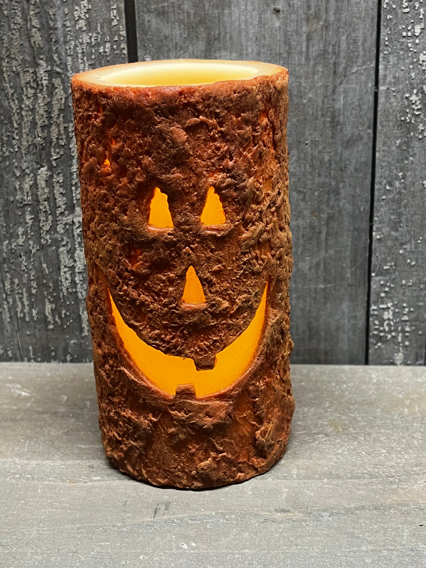 Candle, LED 6" Pillar, JACK O'LANTERN