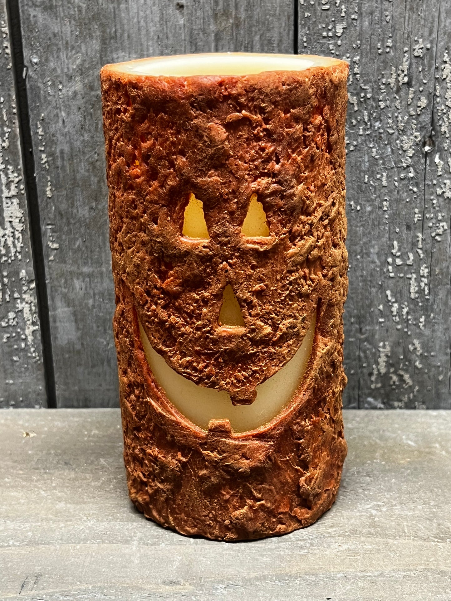 Candle, LED 6" Pillar, JACK O'LANTERN