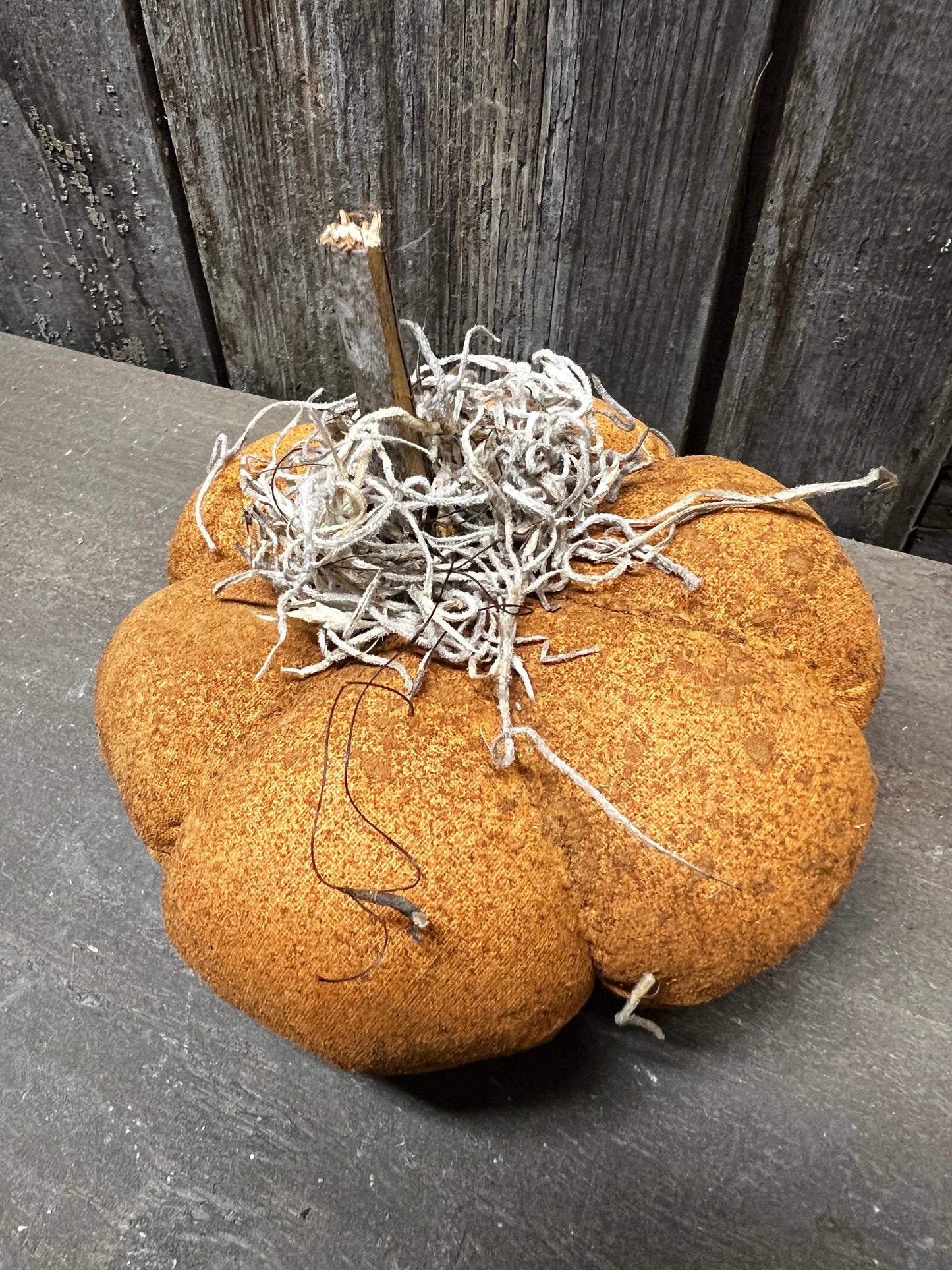 Mini Pumpkin, 5", GRUNGY W/ MOSS