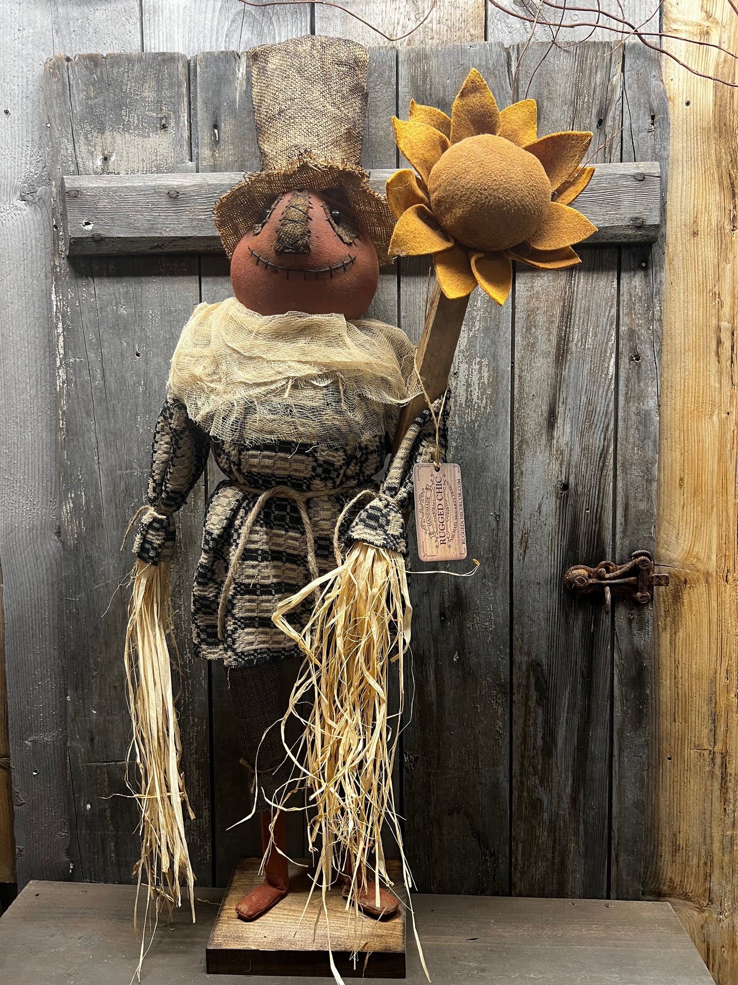 Pumpkin Man, 36", SCARECROW & SUNFLOWER