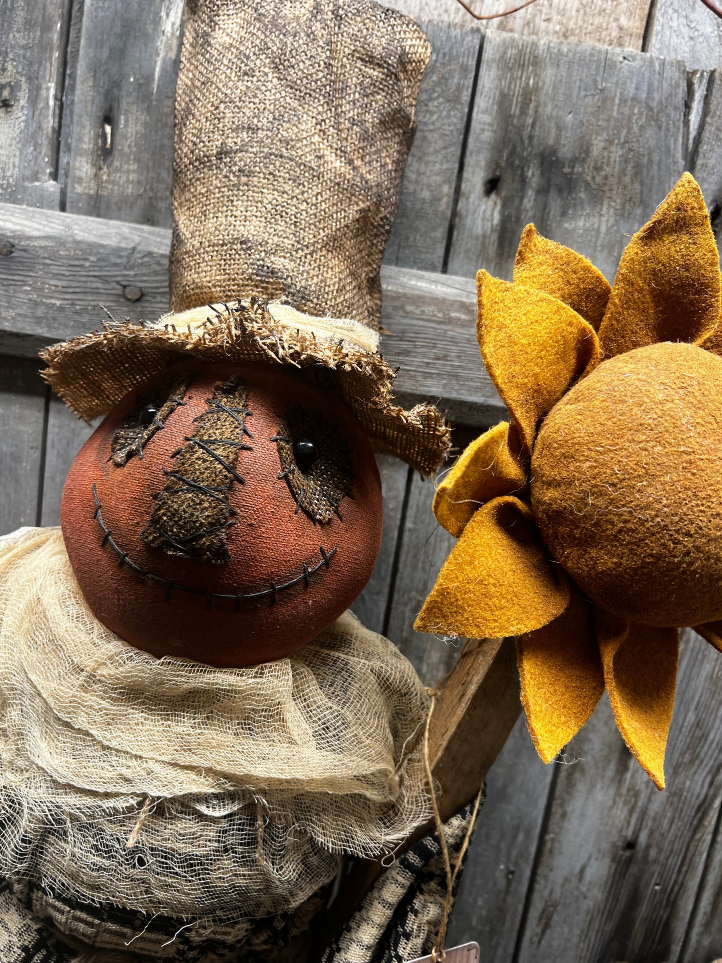 Pumpkin Man, 36", SCARECROW & SUNFLOWER