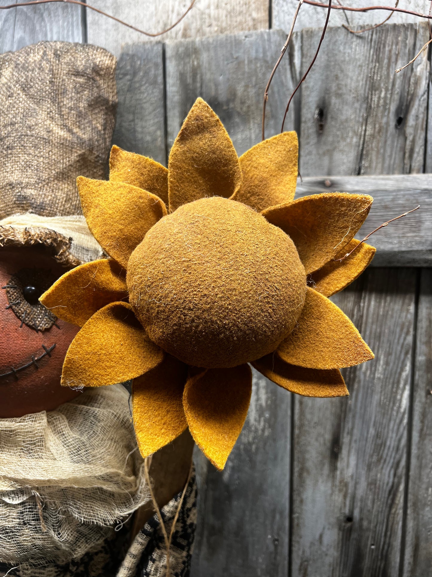 Pumpkin Man, 36", SCARECROW & SUNFLOWER