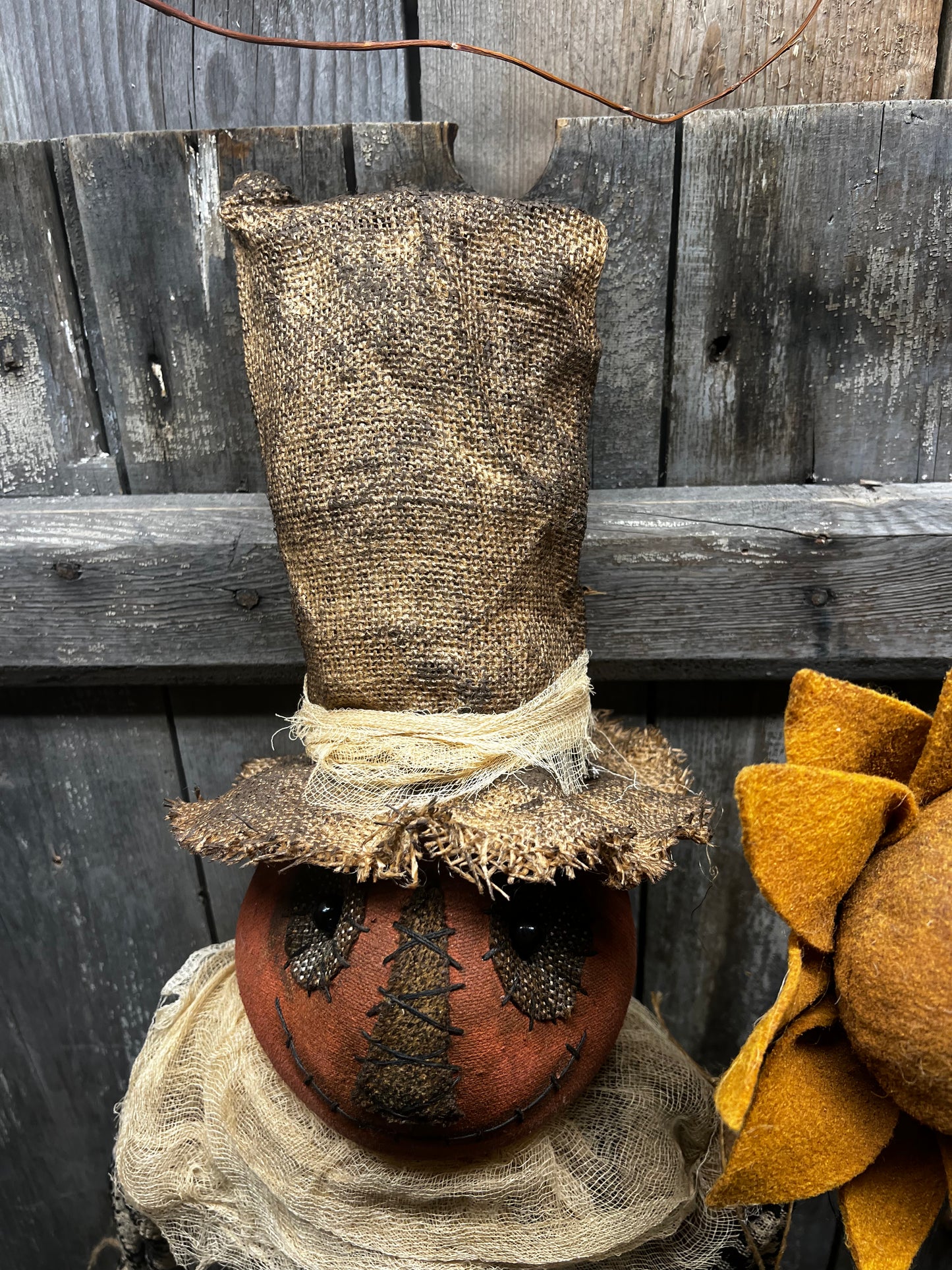 Pumpkin Man, 36", SCARECROW & SUNFLOWER