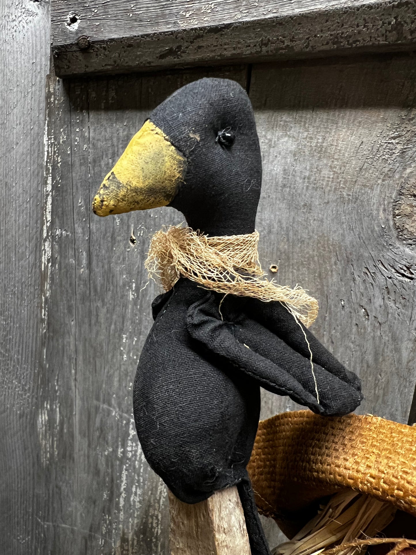 Pumpkin Girl, 28", SCARECROW & CROW/ POLKA DOT