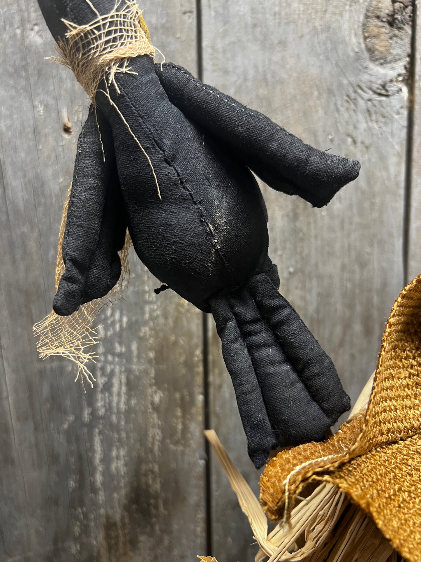 Pumpkin Girl, 28", SCARECROW & CROW/ BROWN DRESS