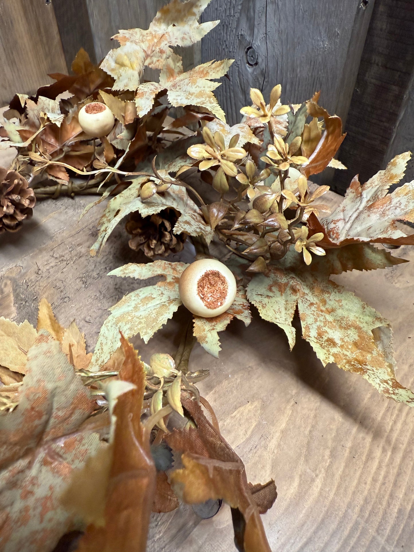 Candle Ring, 7.5" Opening, EARTHY MAPLE