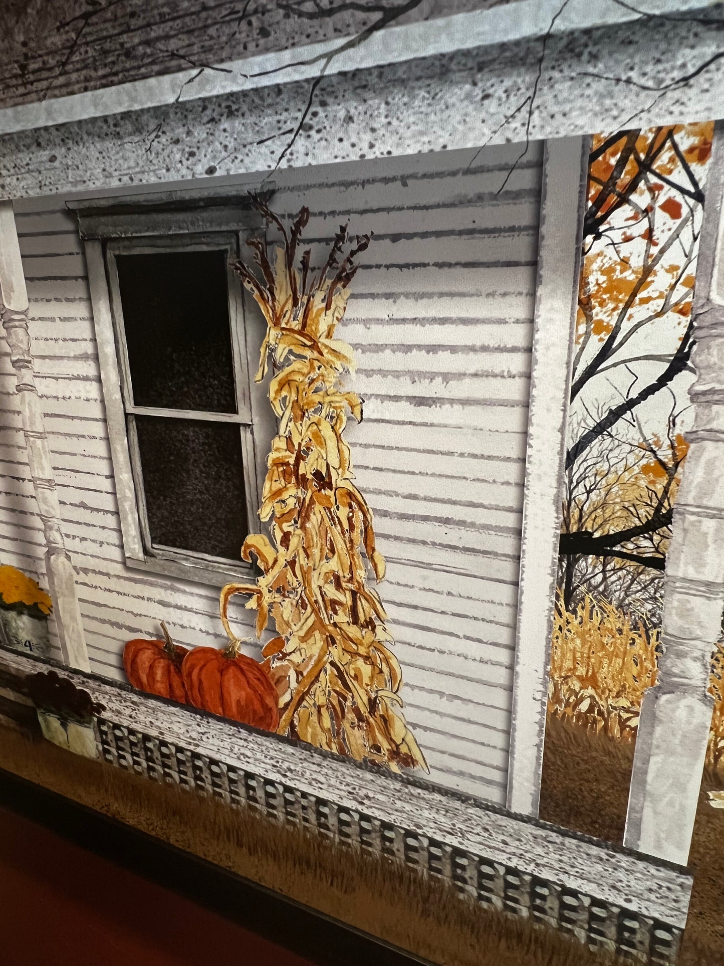 Framed Art, 24x36, AUTUMN GREETINGS