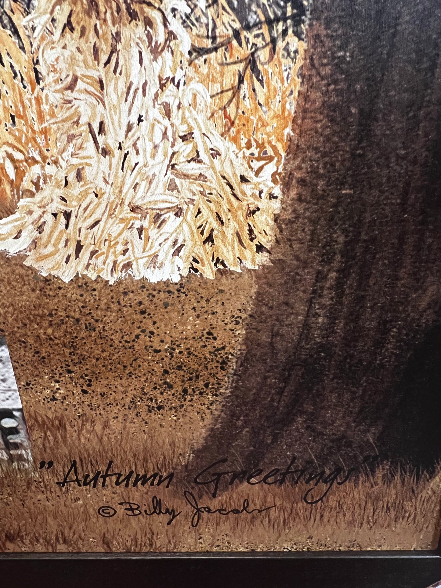 Framed Art, 24x36, AUTUMN GREETINGS