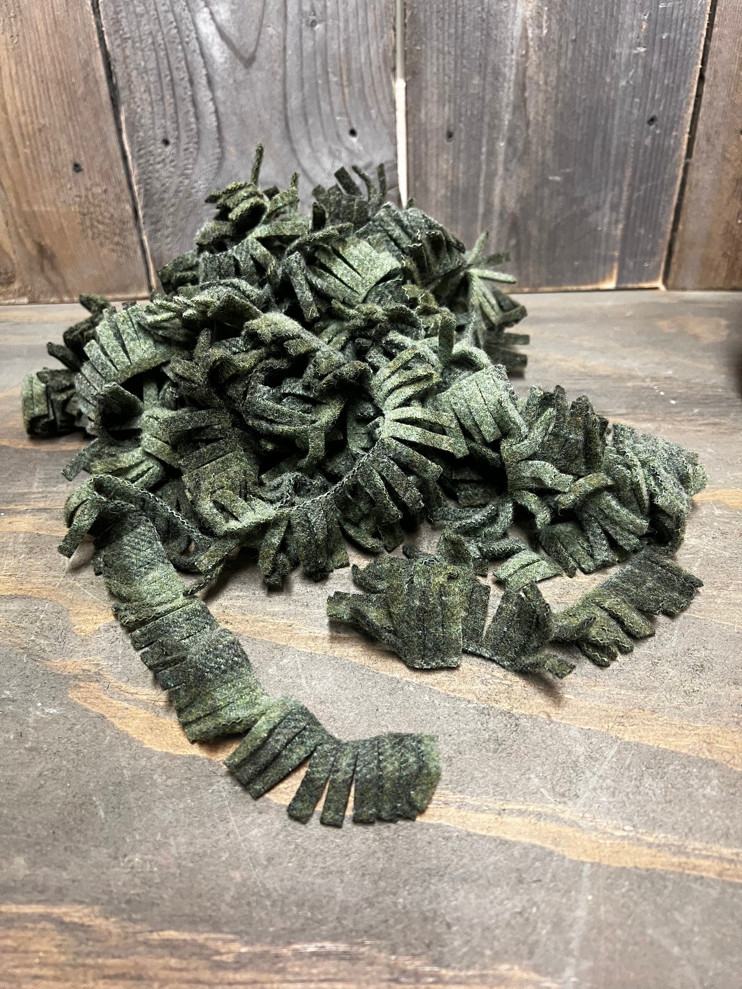 WOOL FRINGE, 36 strips, Assorted Colors
