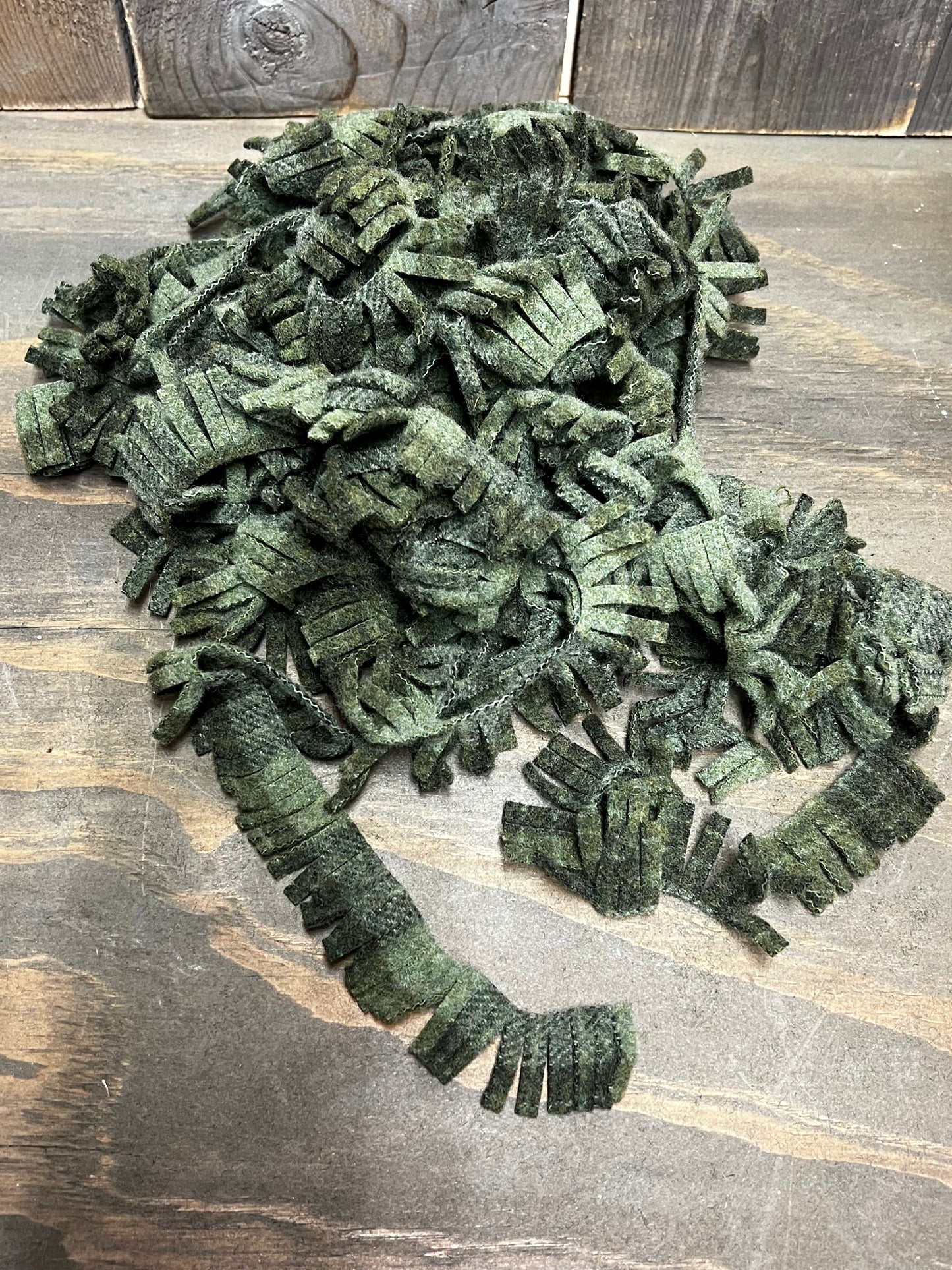 WOOL FRINGE, 36 strips, Assorted Colors