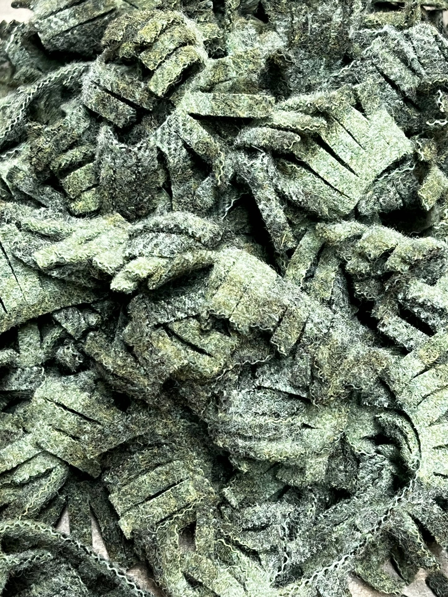 WOOL FRINGE, 36 strips, Assorted Colors