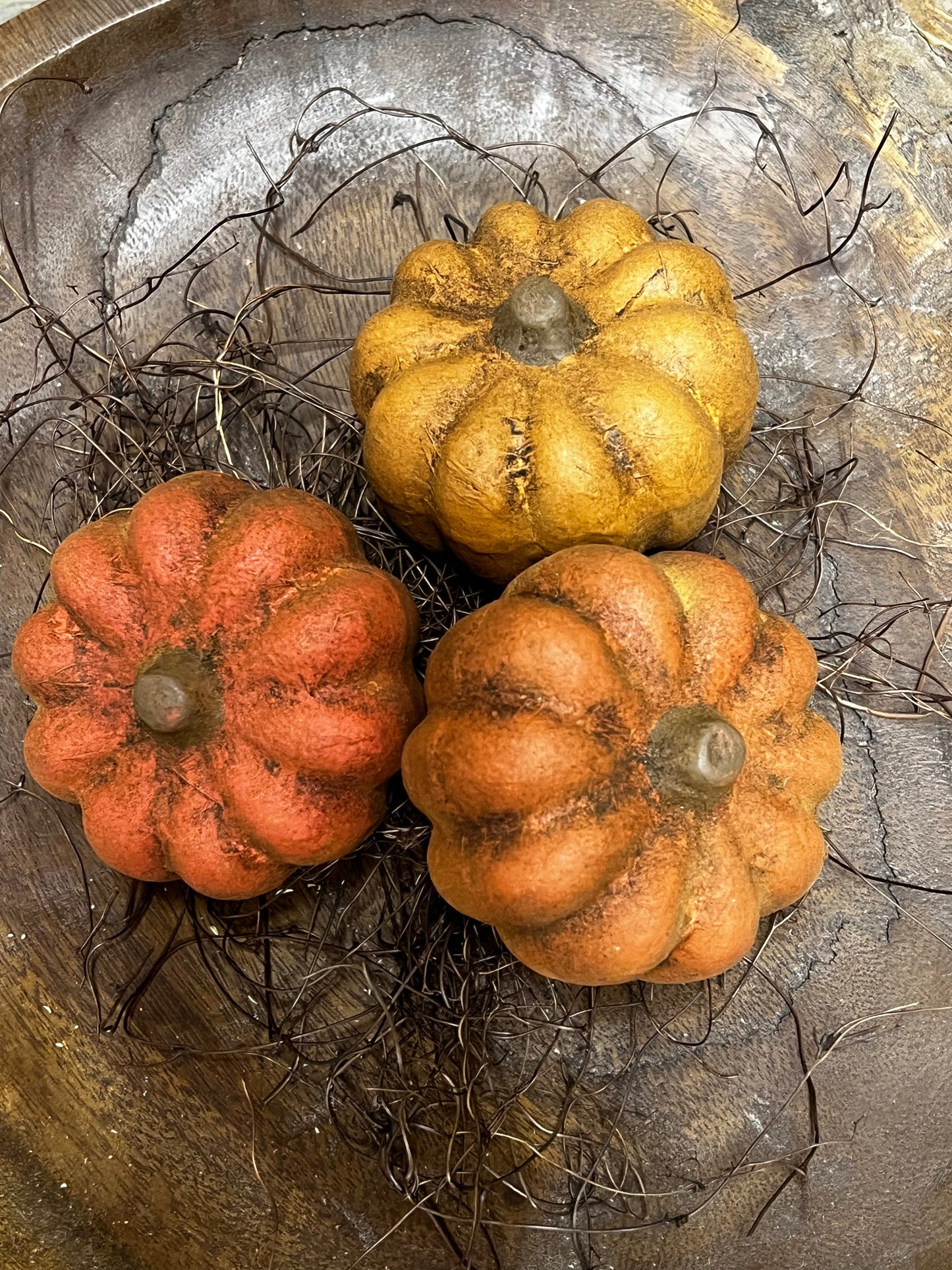 Grungy Pumpkins/Angel Hair, Set/3, MULTI COLOR or BLACK