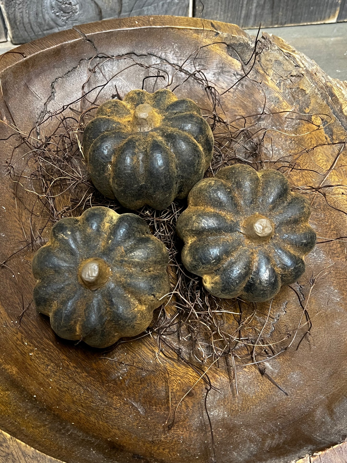 Grungy Pumpkins/Angel Hair, Set/3, MULTI COLOR or BLACK