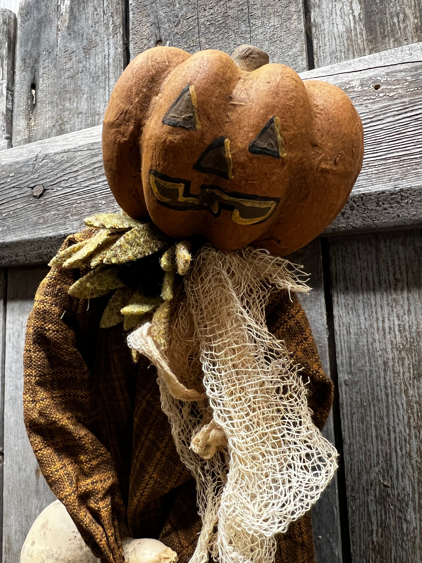 Scarecrow Doll, 16", "GOURD’EN