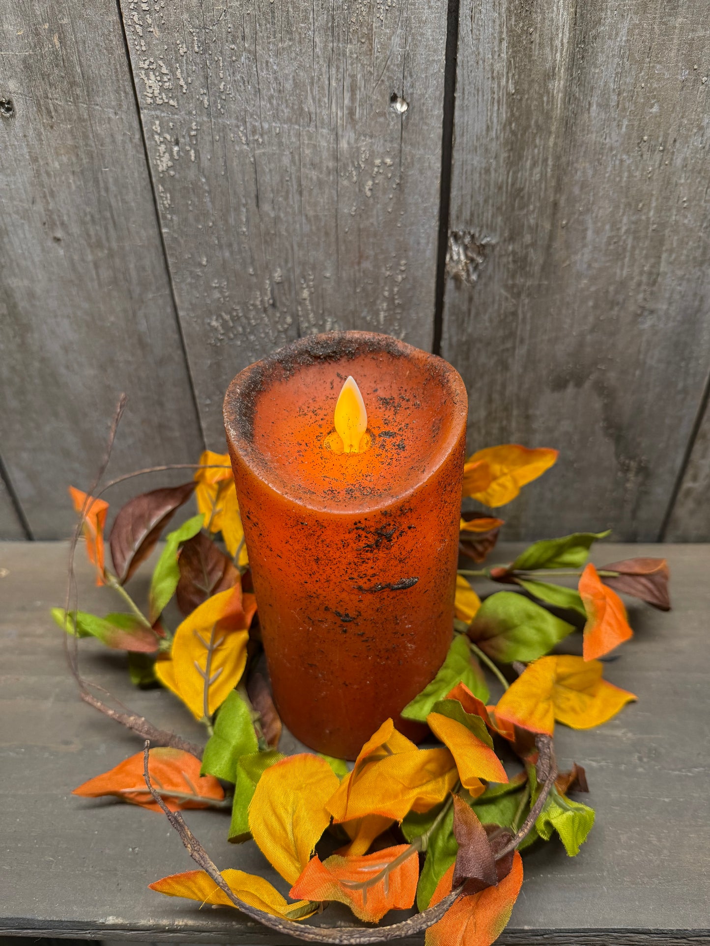 Candle Ring, 3.5" Inner Ring, HARVEST LEAF