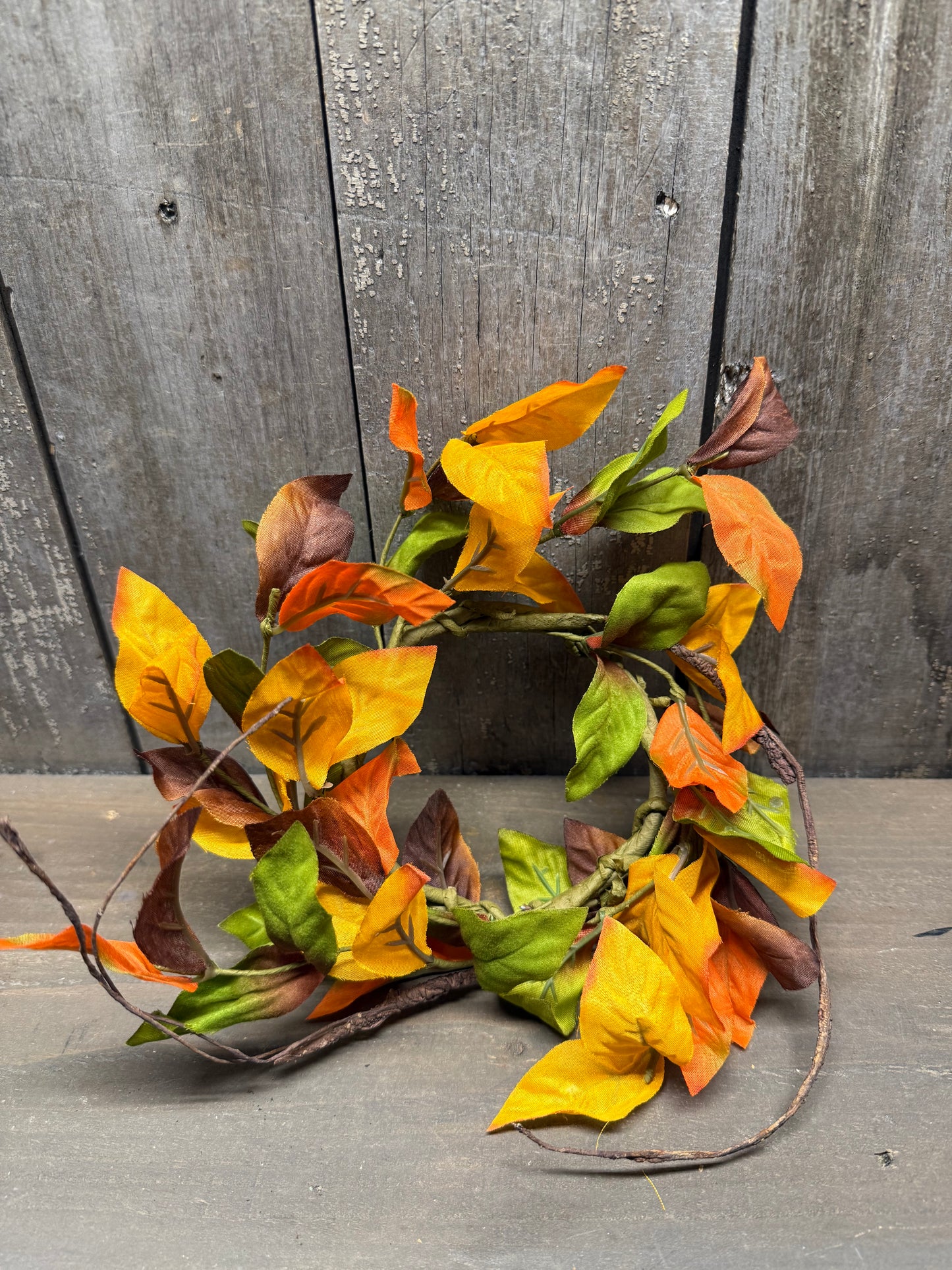Candle Ring, 3.5" Inner Ring, HARVEST LEAF
